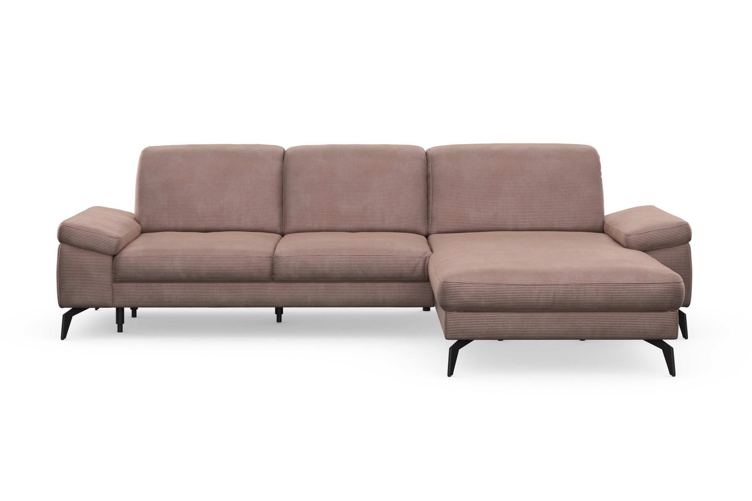 sit&more Ecksofa »Cabana L-Form«, Recamiere, wahlweise mit Sitztiefen-, Armlehnen- und Kopfteilfunktion