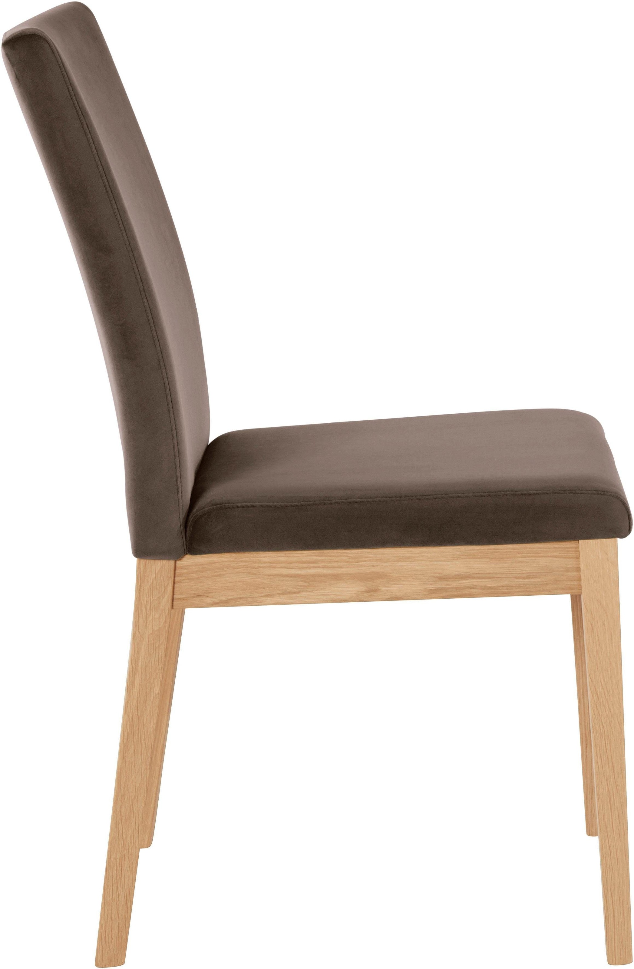 Home affaire Stuhl »Dendres«, (Set), 2 St., Luxus-Microfaser
