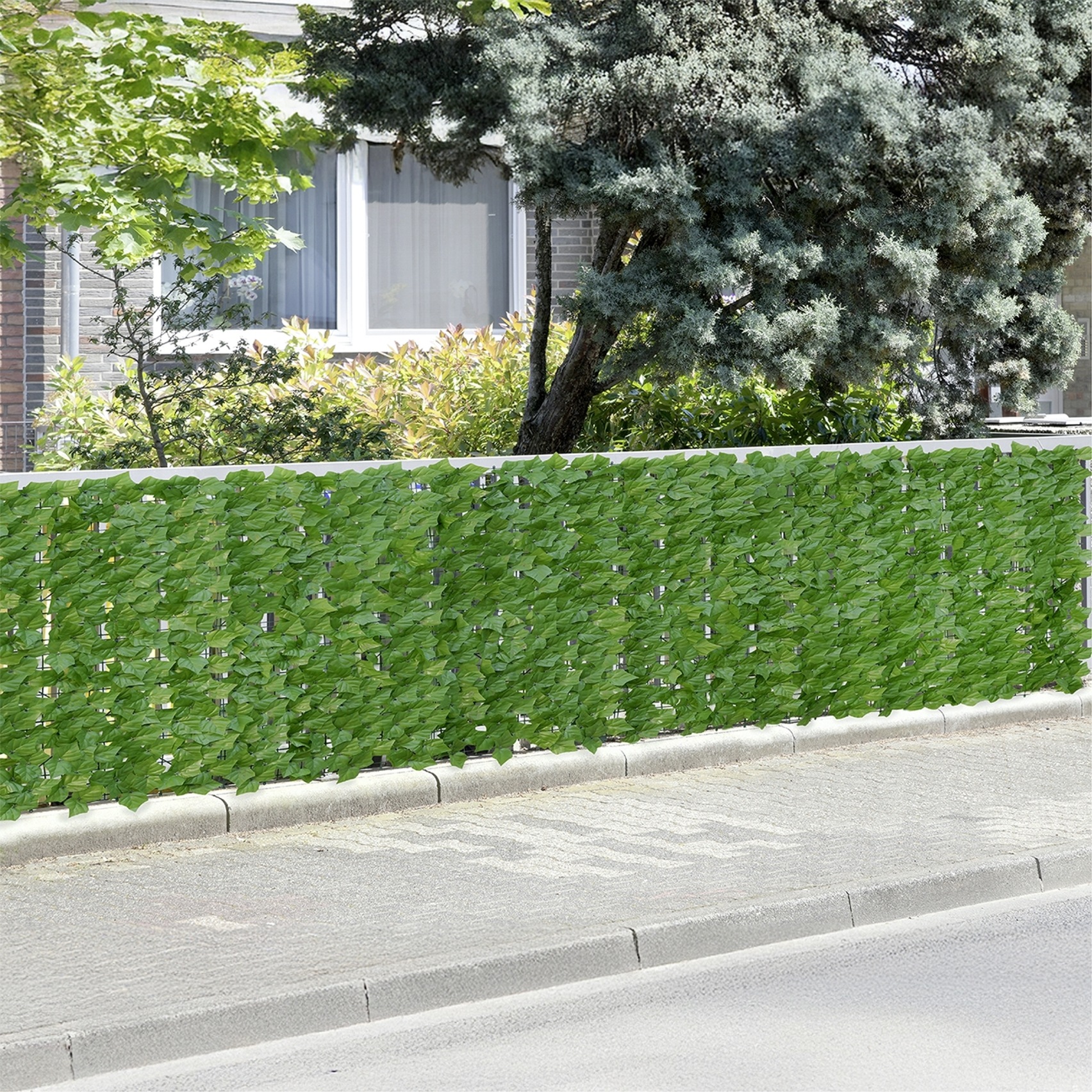 Maximex Sichtschutzelement »Sichtschutzmatte Efeu« witterungsbeständige Sichtschutzhecke, Kunststoff, für Balkon & Garten