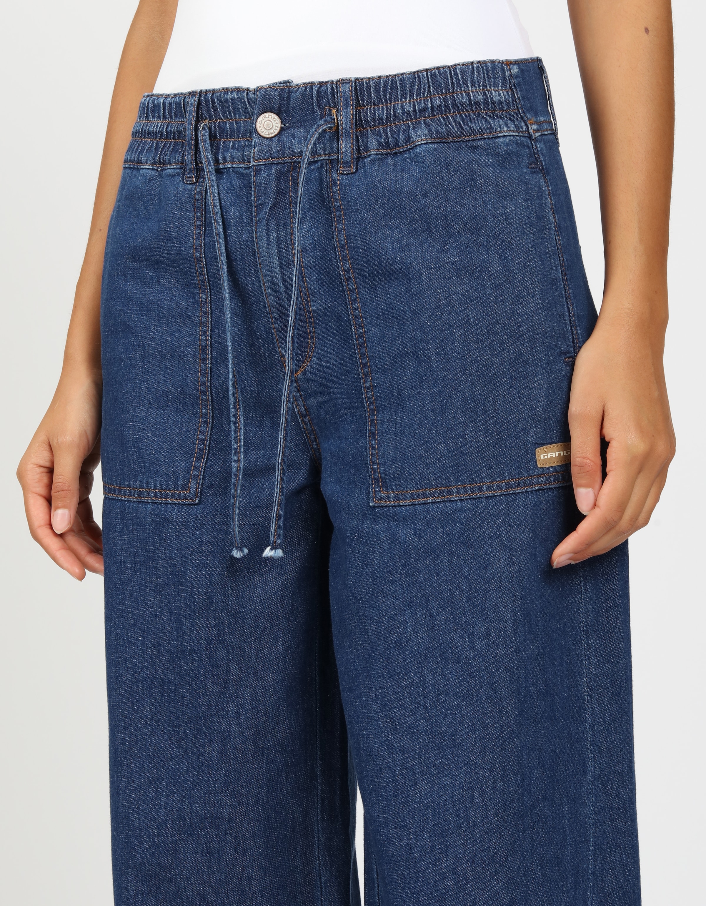 GANG Weite Jeans »94PAIGE WIDE«, mit eingesetztem Seitenstreifen