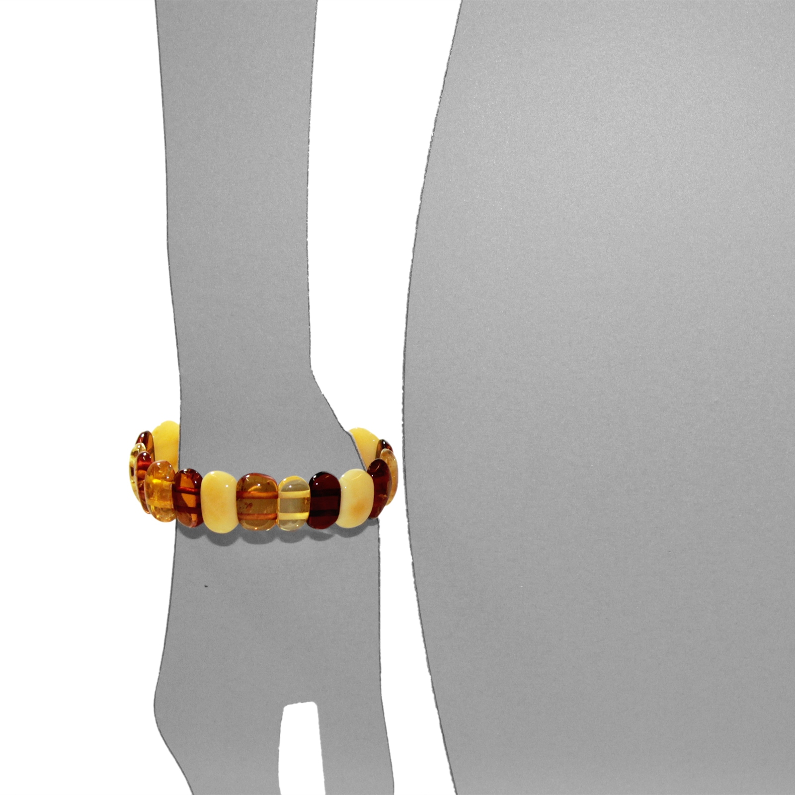 OSTSEE-SCHMUCK Armband »- Lissu - Bernstein -,«