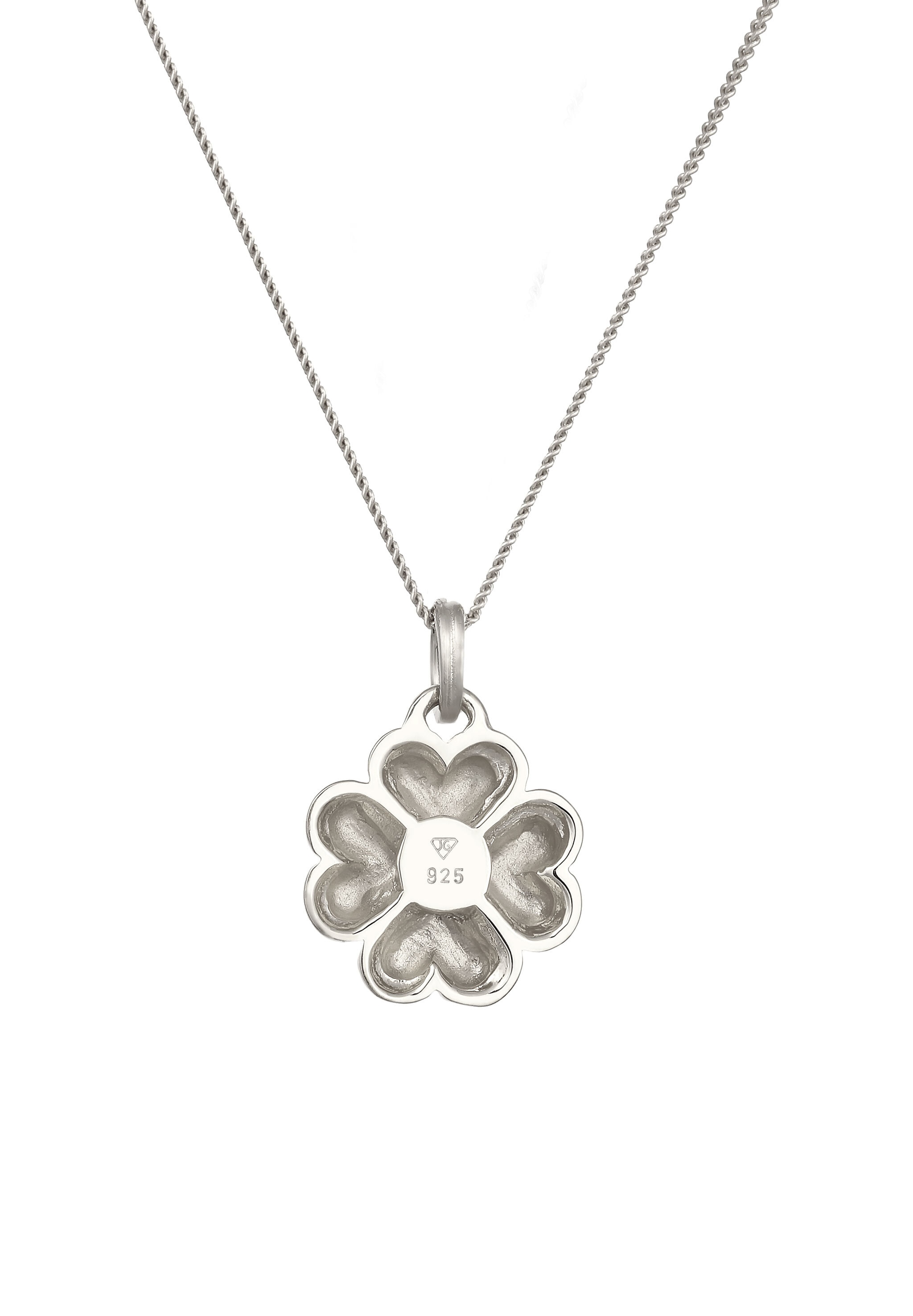 Elli Kette mit Anhänger »Halskette Kleeblatt Anhänger Herzen 925 Sterling Silber«