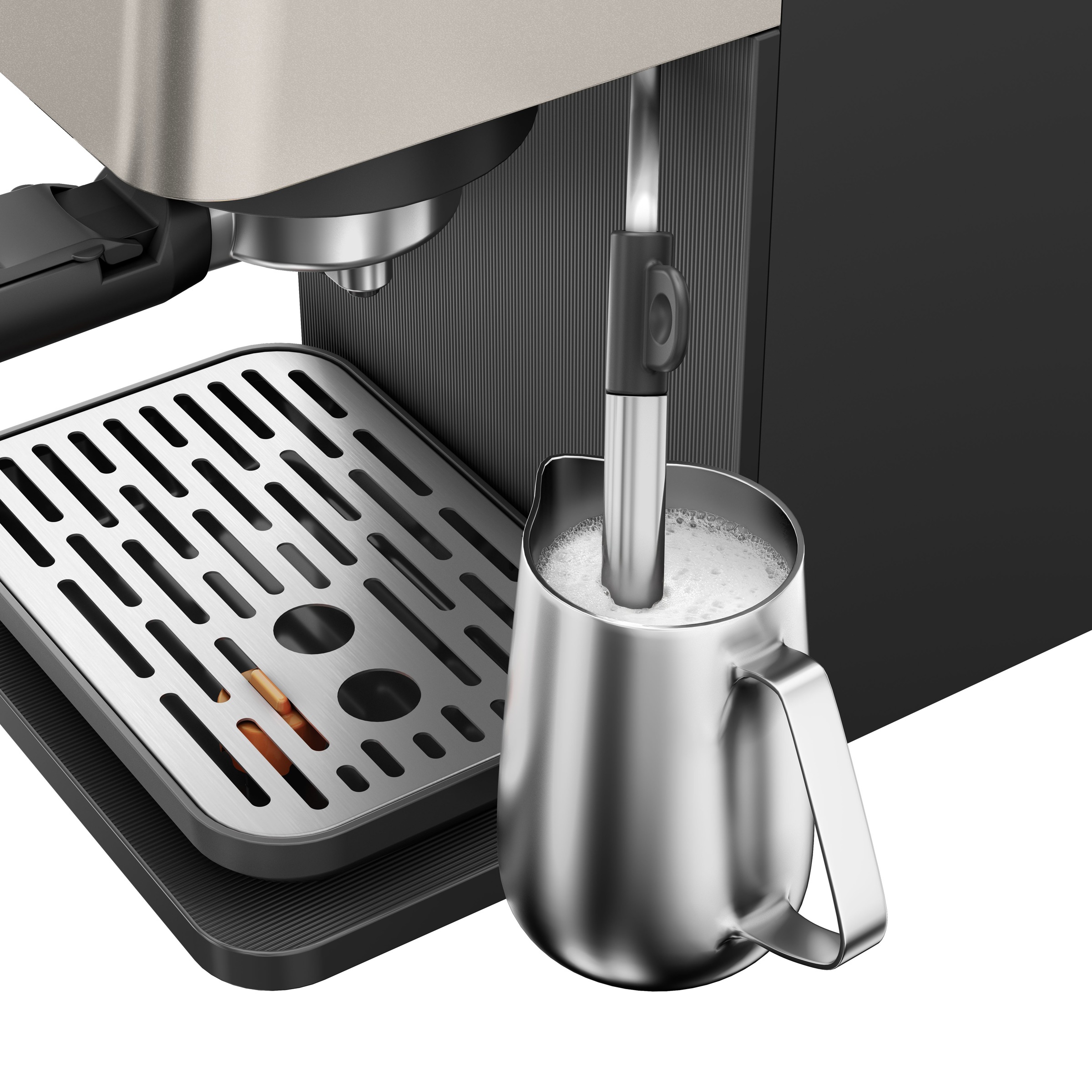 Grundig Siebträgermaschine »KSM 7530« Kaffeevollautomat mit 15 Bar, Touch & GrindPro™ Mahlwerk