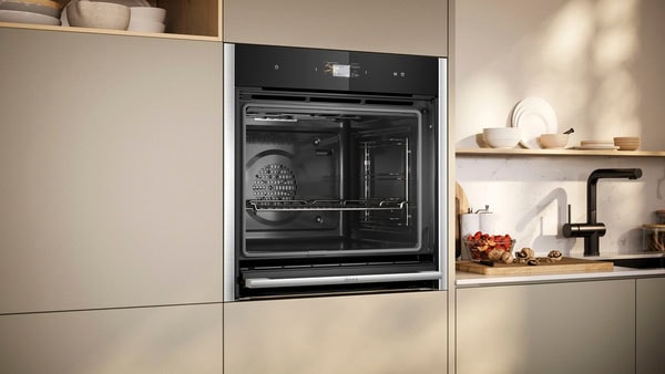 NEFF Einbaubackofen N 90 »B64VS71N0«, mit Teleskopauszug nachrüstbar, Hydrolyse, AirFry-Funktion