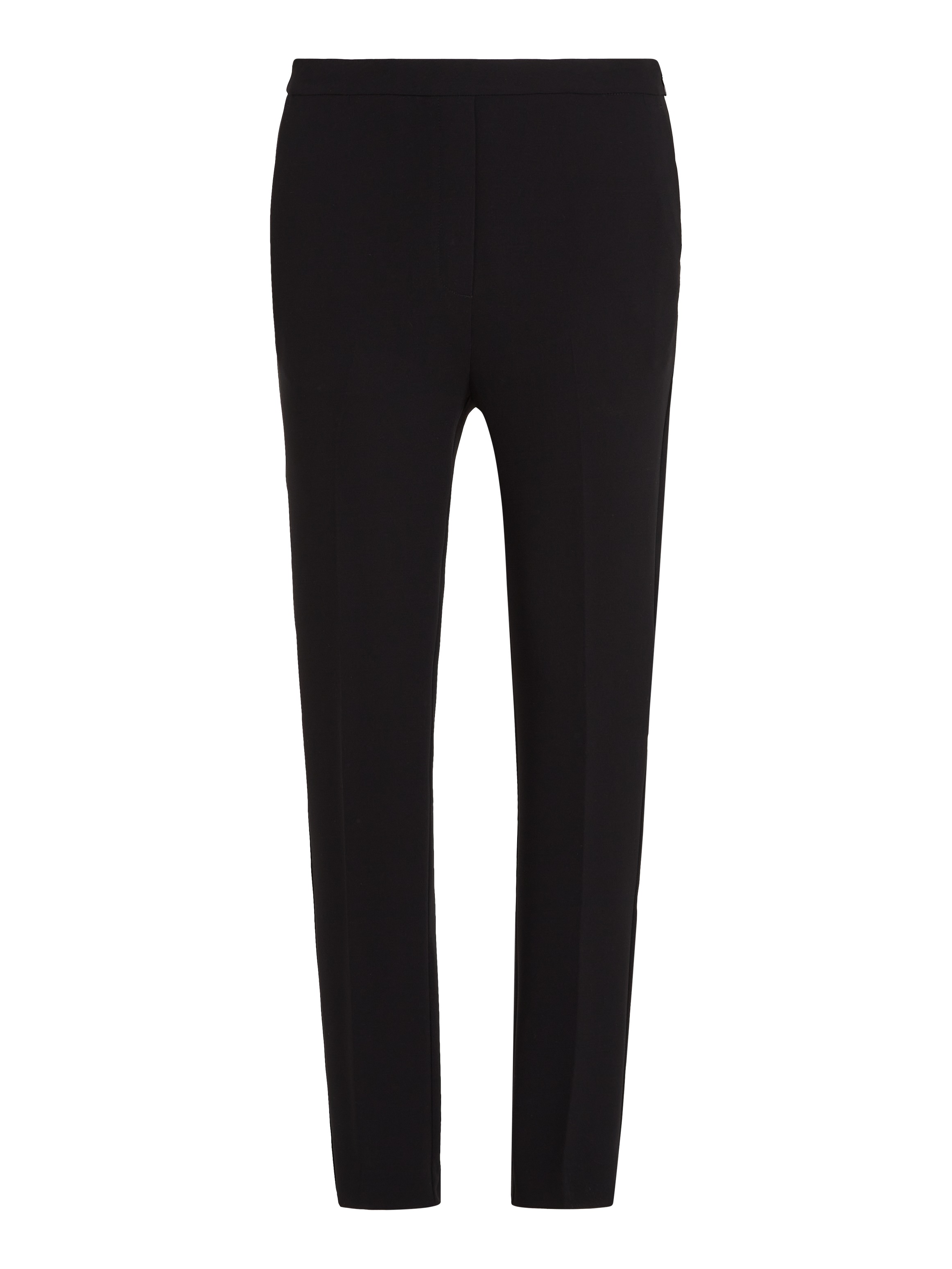 Tommy Hilfiger Webhose »CREPE SLIM PULL ON PANT«, mit Metalllabel, Bügelfalten