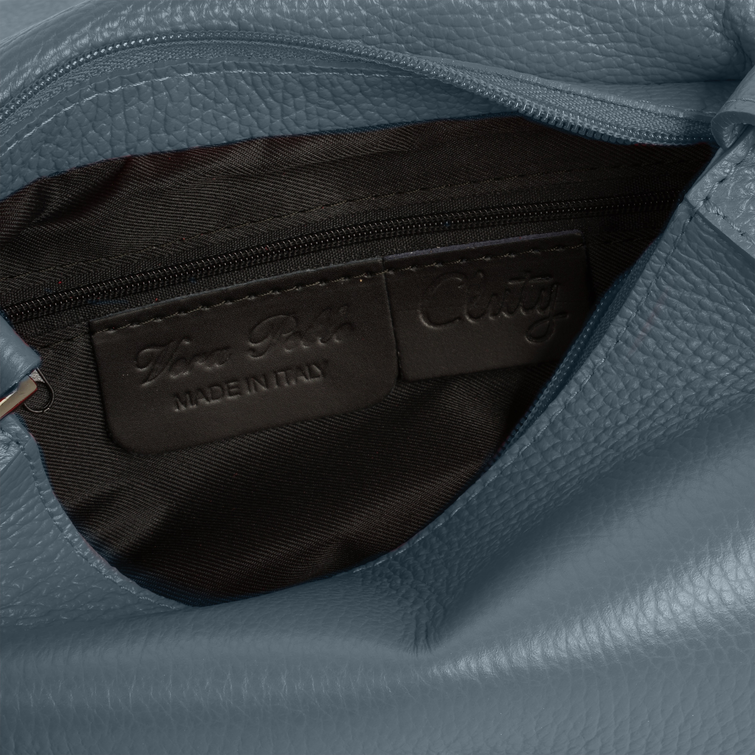 Cluty Henkeltasche, echt Leder, Made in Italy