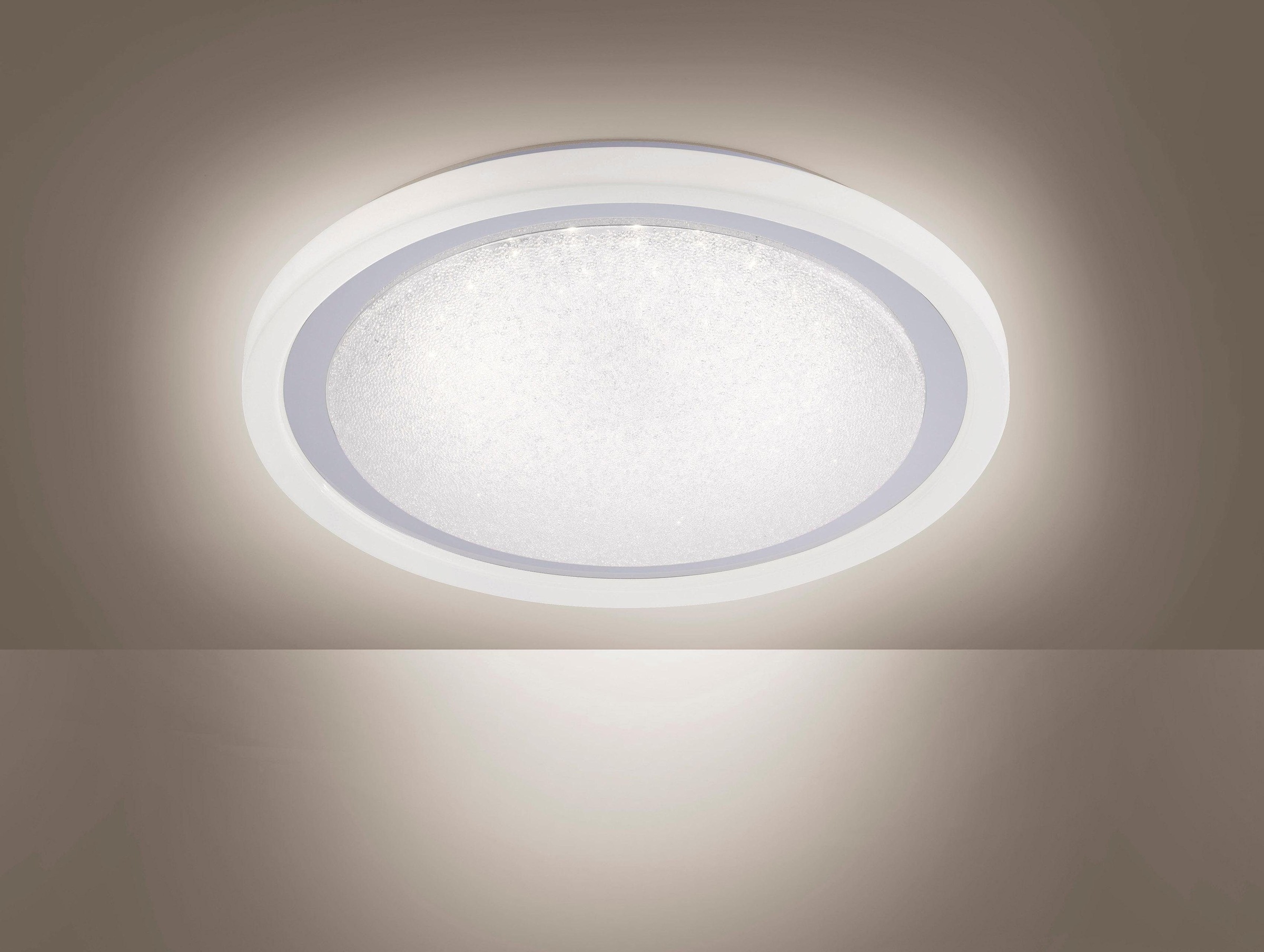 JUST LIGHT Deckenleuchte »MEDINA«, 1 flammig, Leuchtmittel LED-Board | LED fest integriert, CCT-Farbtemperaturregelung, Dimmbar über Fernbedienung, Serienschalter