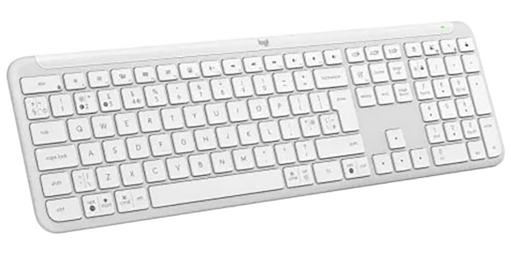 Logitech Wireless-Tastatur »Signature Slim K950« (Angenehmes Tippen | Fn-Tasten | Lautstärkeregler | Profil-Speicher | Windows-Sperrtaste | Ziffernblock)