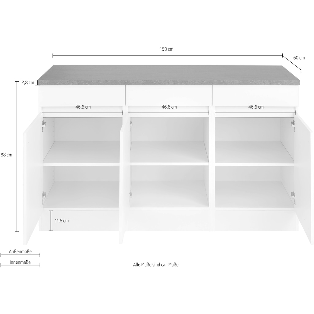 OPTIFIT Unterschrank »Roth«, Breite 150 cm