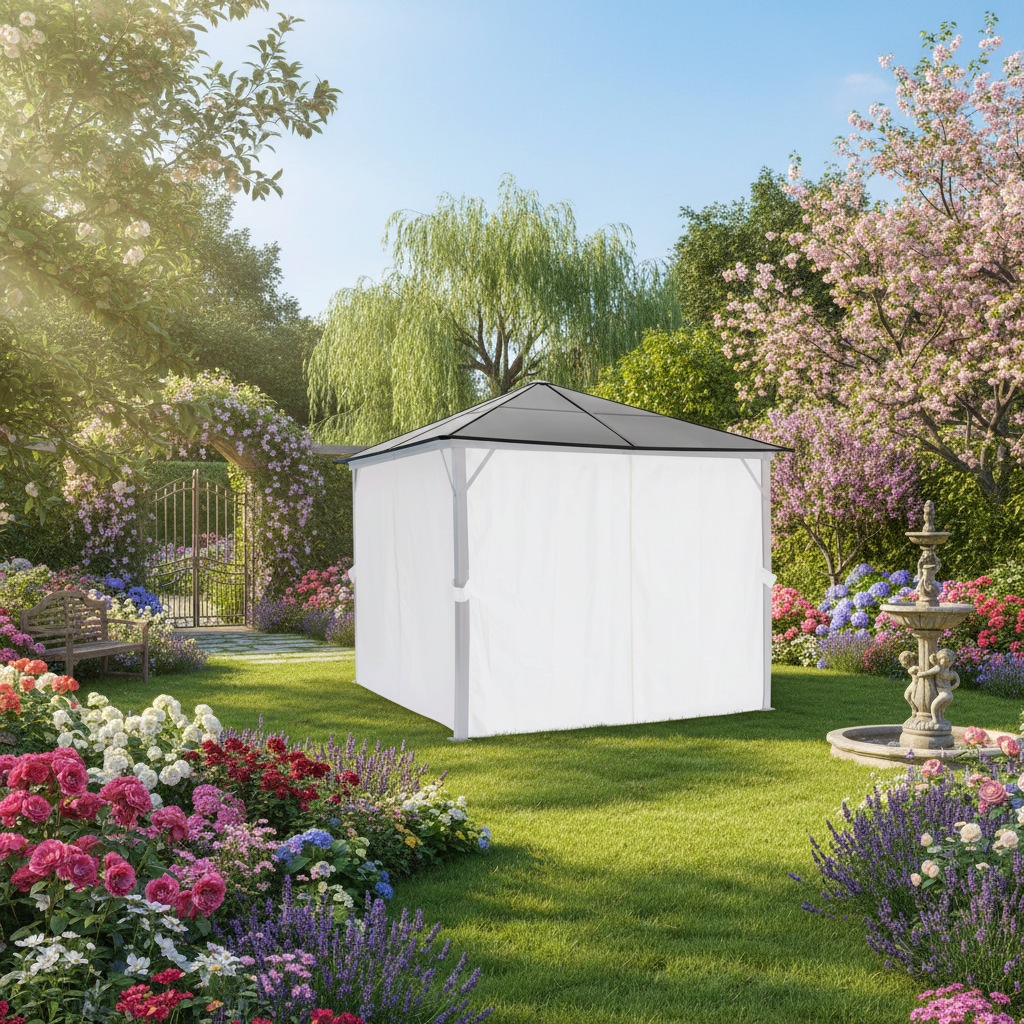 KONIFERA Pavillon-Ersatzdach "Aruba 2.0" Dachplatten für BxT: 300x300 cm, 6mm Polycarbonat-Dachplatten