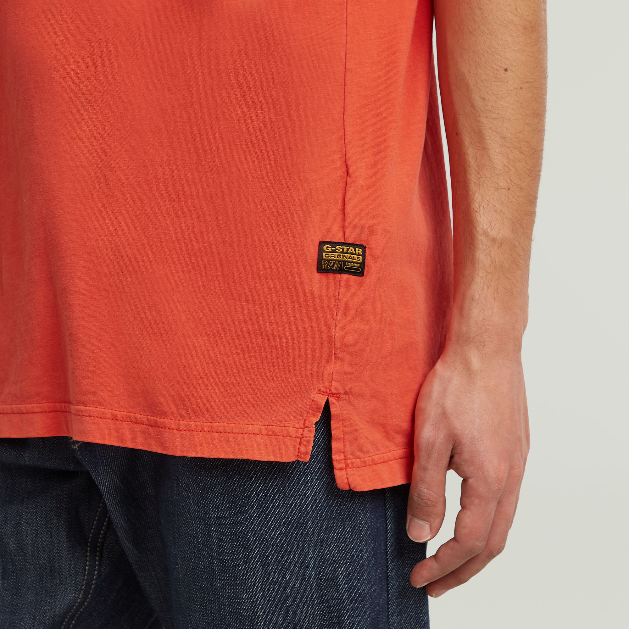 G-STAR T-Shirt »Nifous«, Rundhals, mit Rippeinsatz