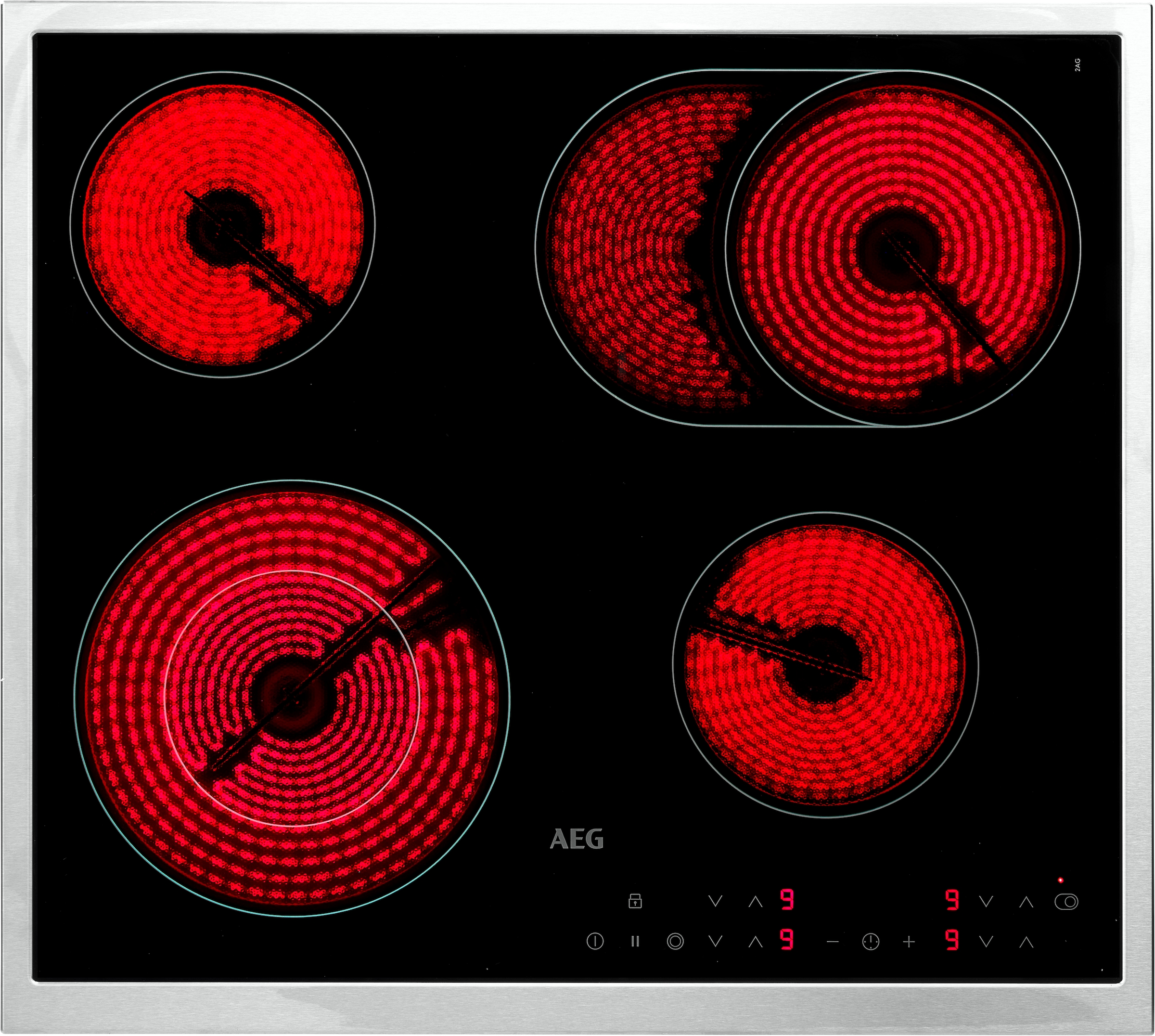 AEG Backofen-Set »OU5AB20ZSM« Aqua Clean Autarker Backofen & Glaskeramikkochfeld: Gleichmäßig auf 3Ebenen garen