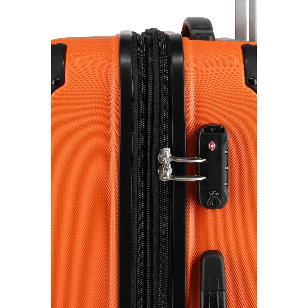 travelite Trolleyset »City, orange«, (3 tlg.)