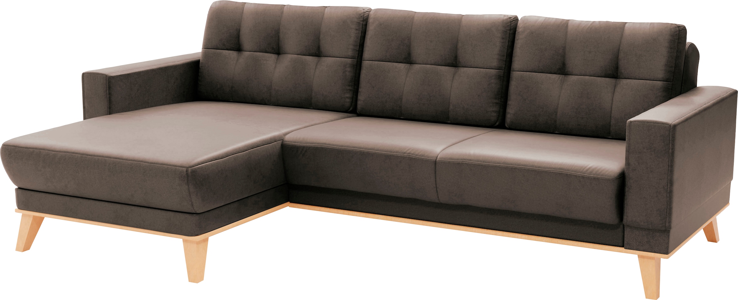 sit&more Ecksofa »Lavida L-Form«, wahlweise mit Kippfunktion und Bettkasten