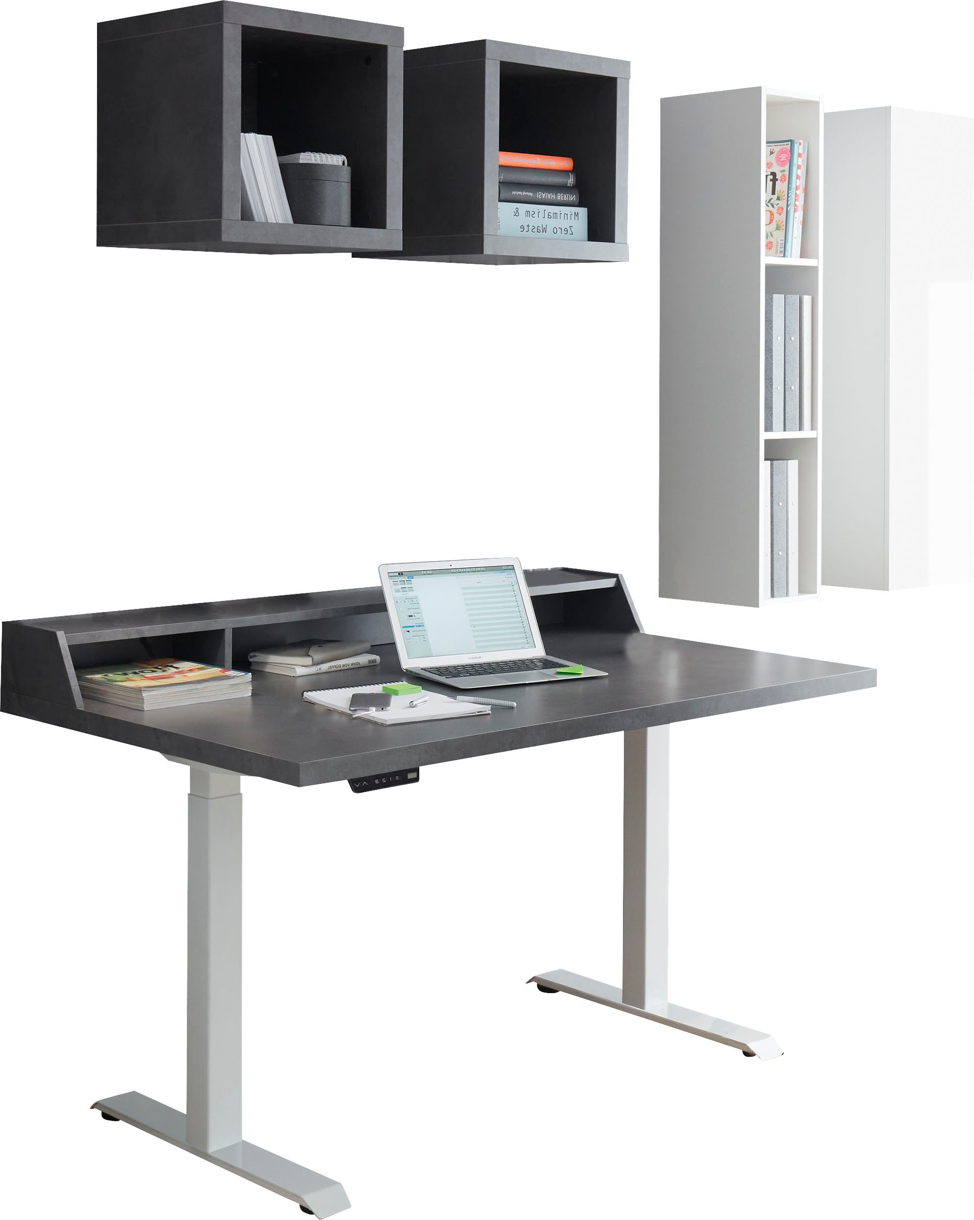 Raten (6 Schreibtisch auf Office«, Büro-Set System »Big höhenverstellbar Mäusbacher St.), bestellen