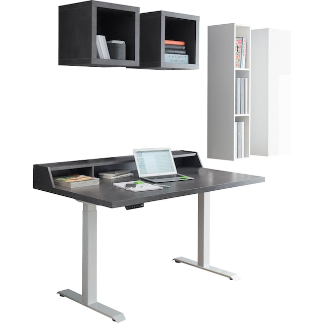 Mäusbacher Büro-Set »Big System Office«, (6 St.), Schreibtisch  höhenverstellbar auf Raten bestellen