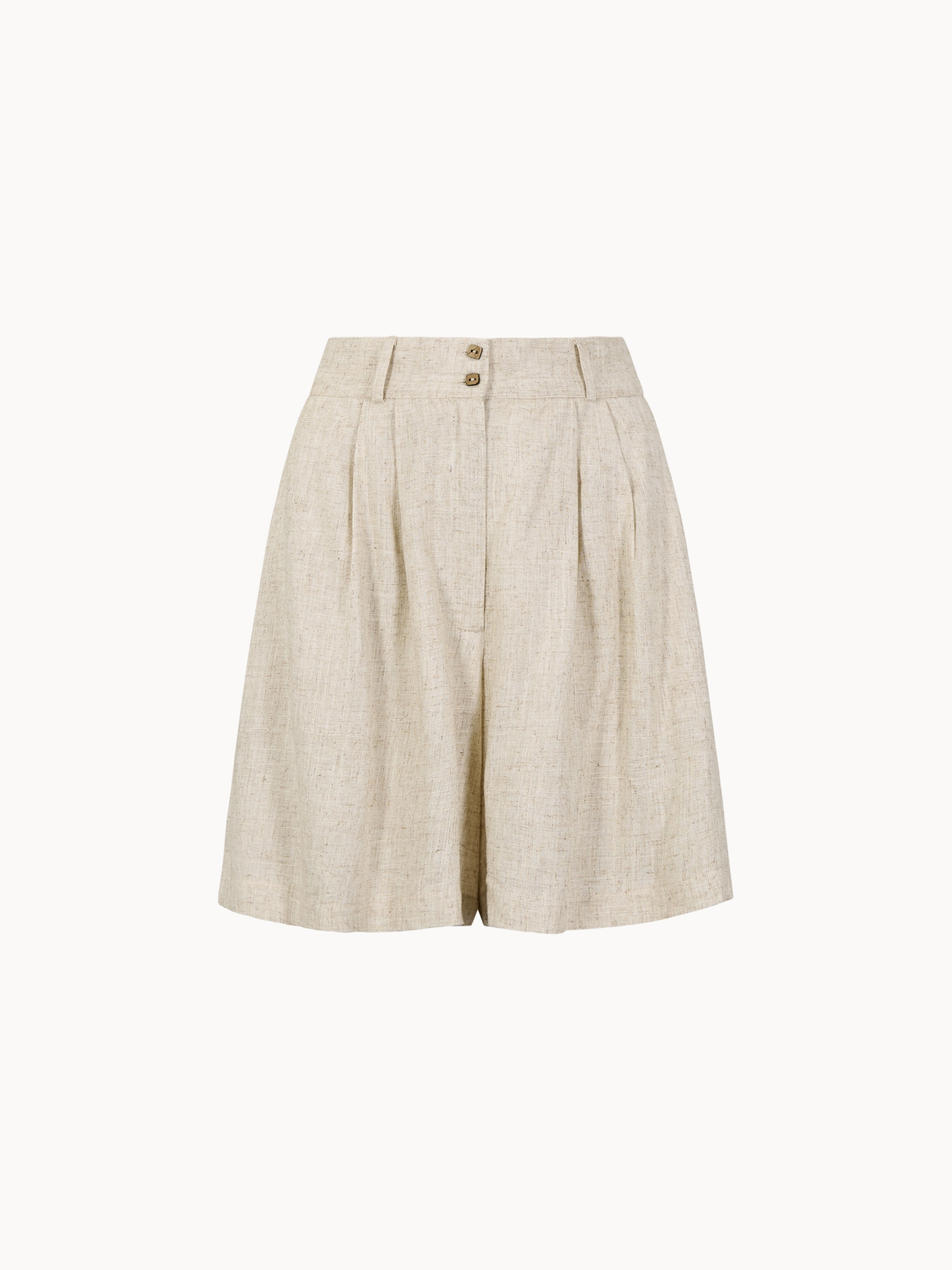 Apricot Shorts »Mini-Shorts aus Leinenmischung«  mit Plissee-Detail