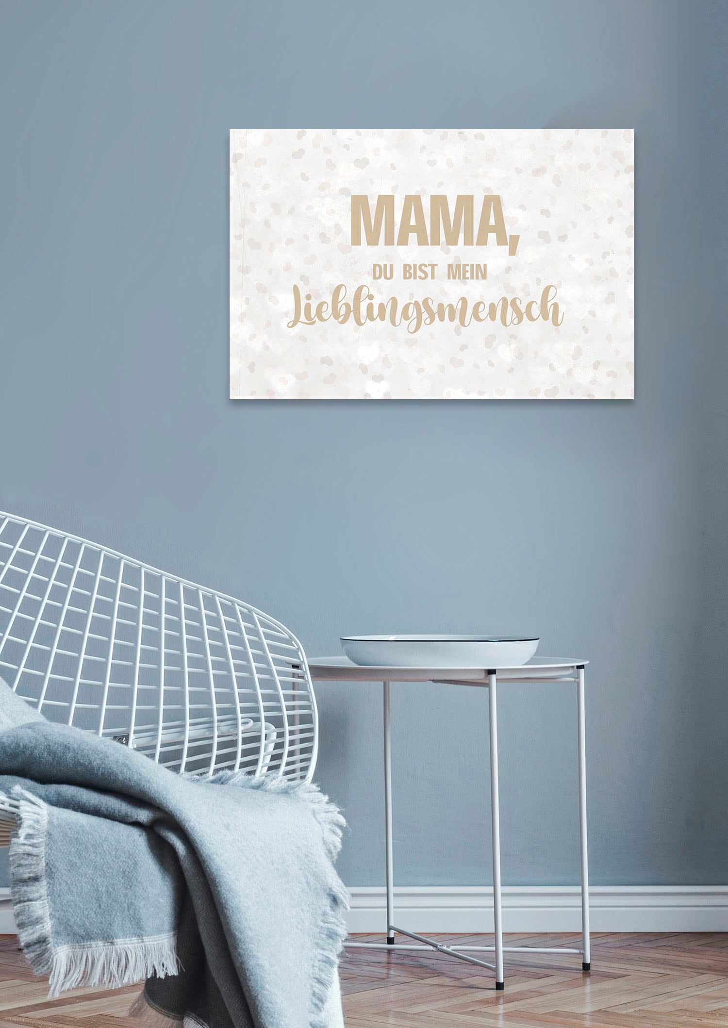 queence Metallbild »Lieblingsmensch Mama«, Schriftzüge-Schriftzug, (1 St.), Stahlschild,...