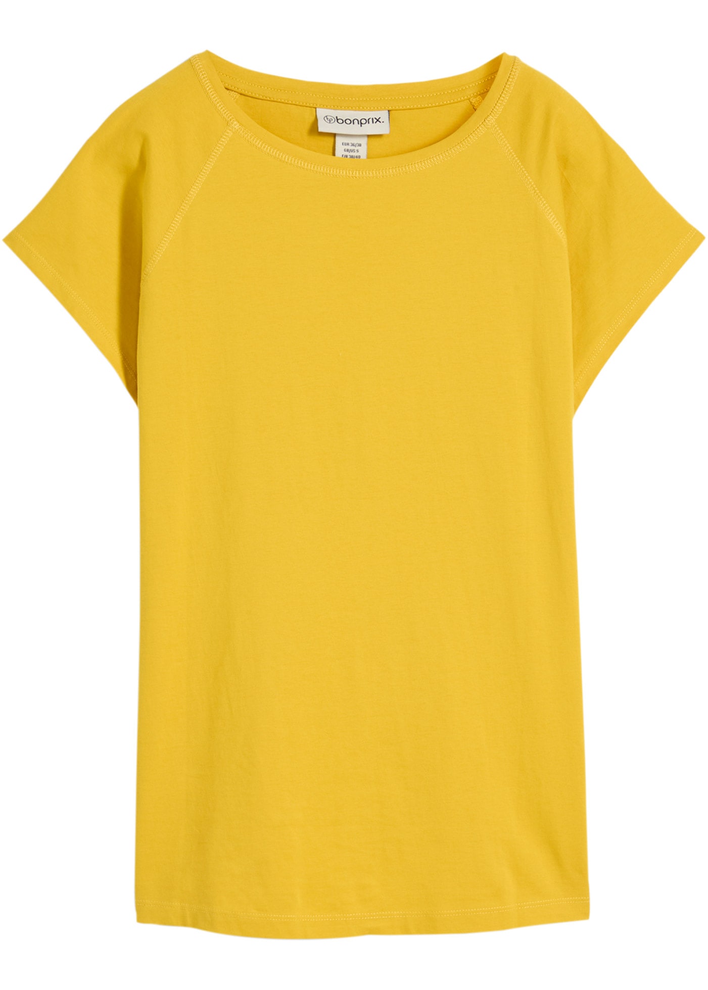 bonprix T-Shirt bequeme Passform, Kurzarm, für Frühling und Sommer, aus Baumwolle