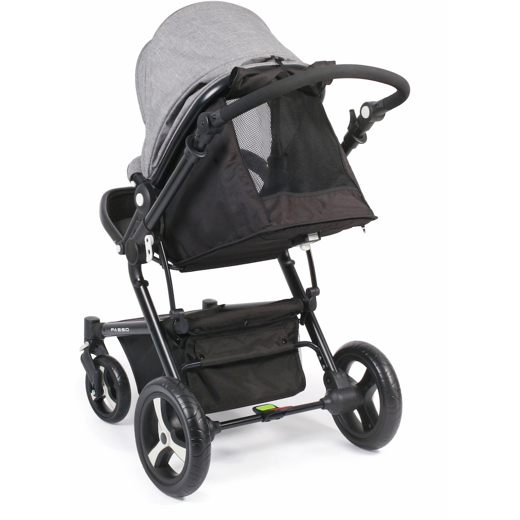 CHIC4BABY Kombi-Kinderwagen »Passo, grau«, 15 kg