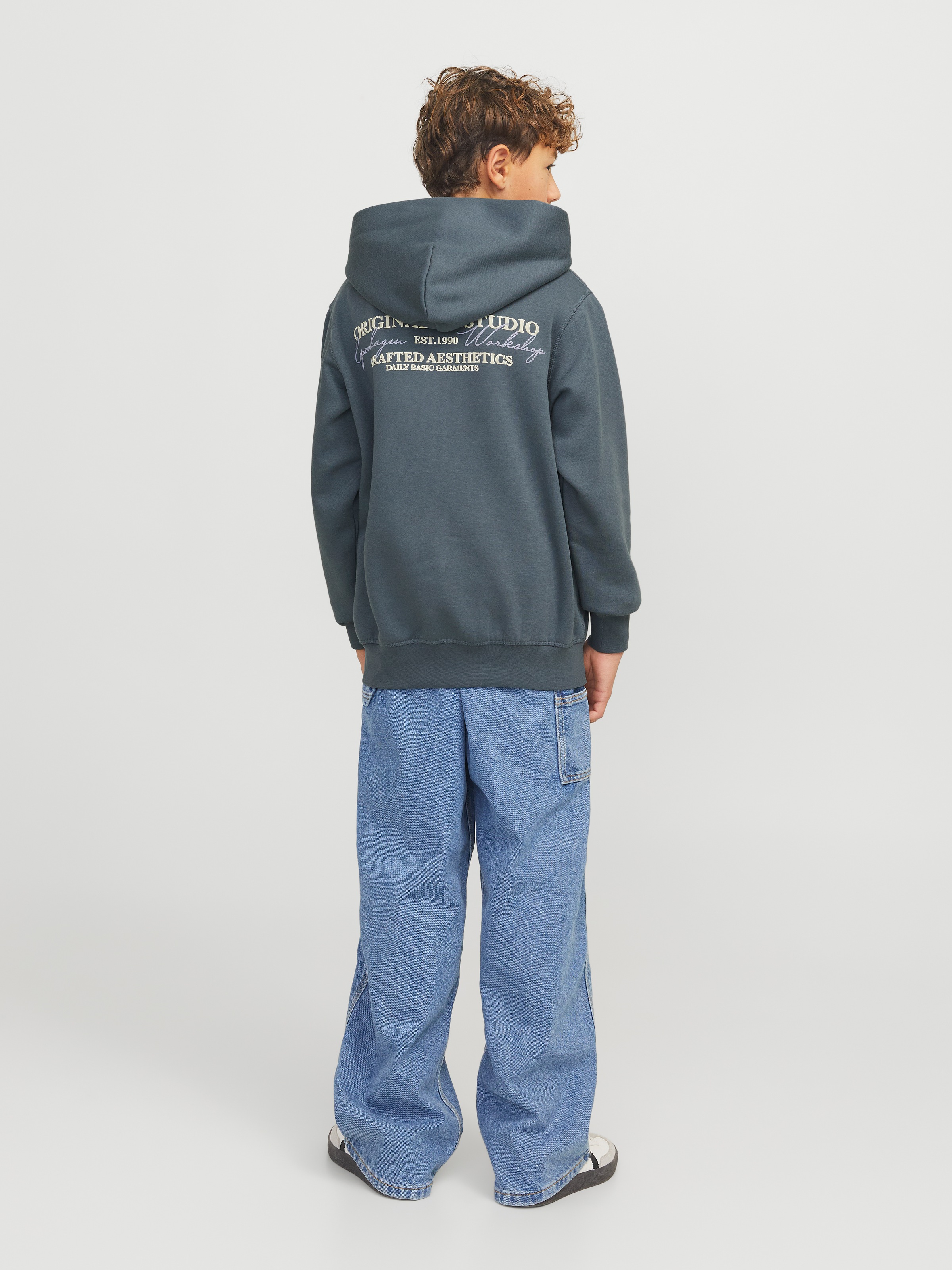 Jack & Jones Junior Kapuzensweatshirt »JORISLINGTON BACK SWEAT HOOD SN JNR«
