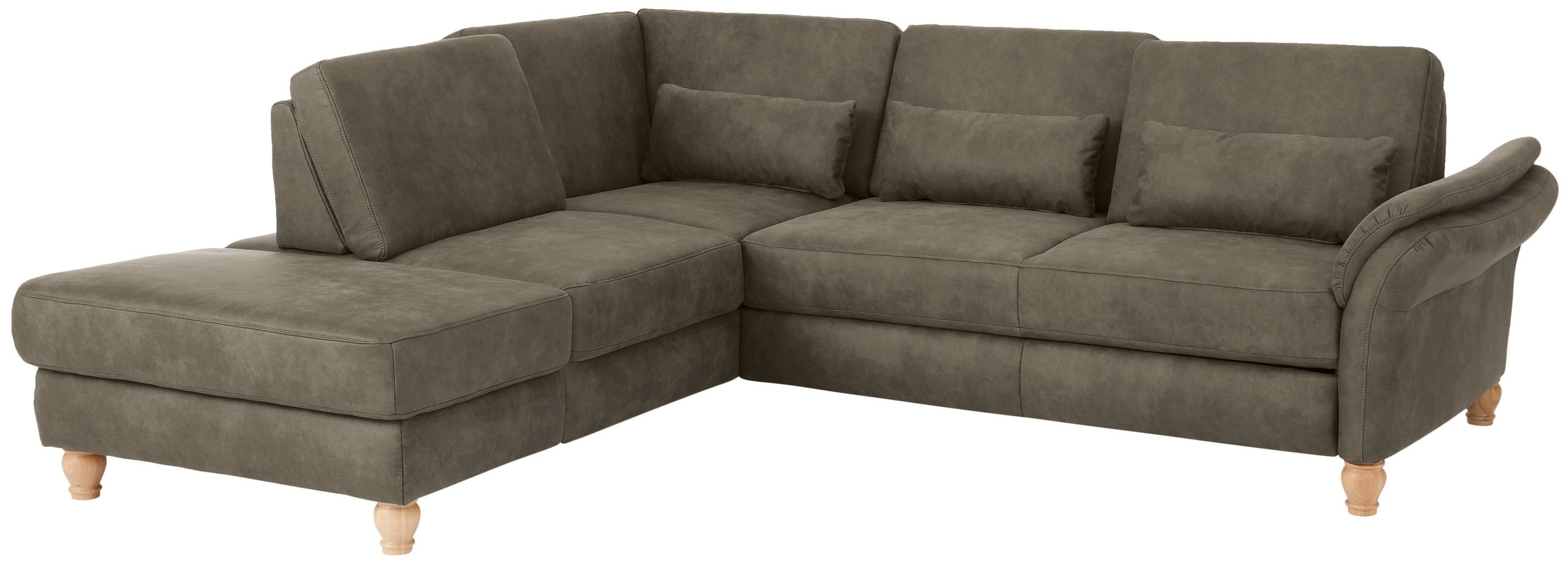 Home affaire Ecksofa »Palace L-Form«, incl. Sitztiefenverstellung, wahlweise mit Bettfunktion und Stauraum