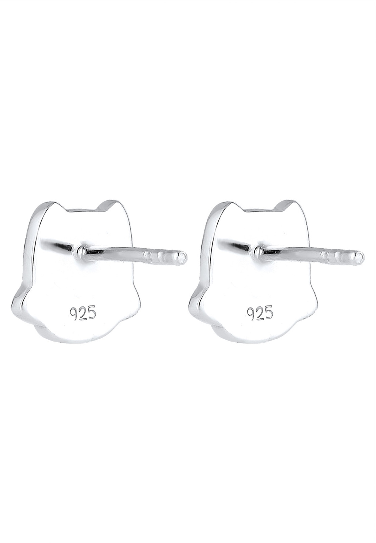 Elli Paar Ohrstecker »Ohrringe Kinder Eule Herz Tier Emaille 925 Sterling Silber«
