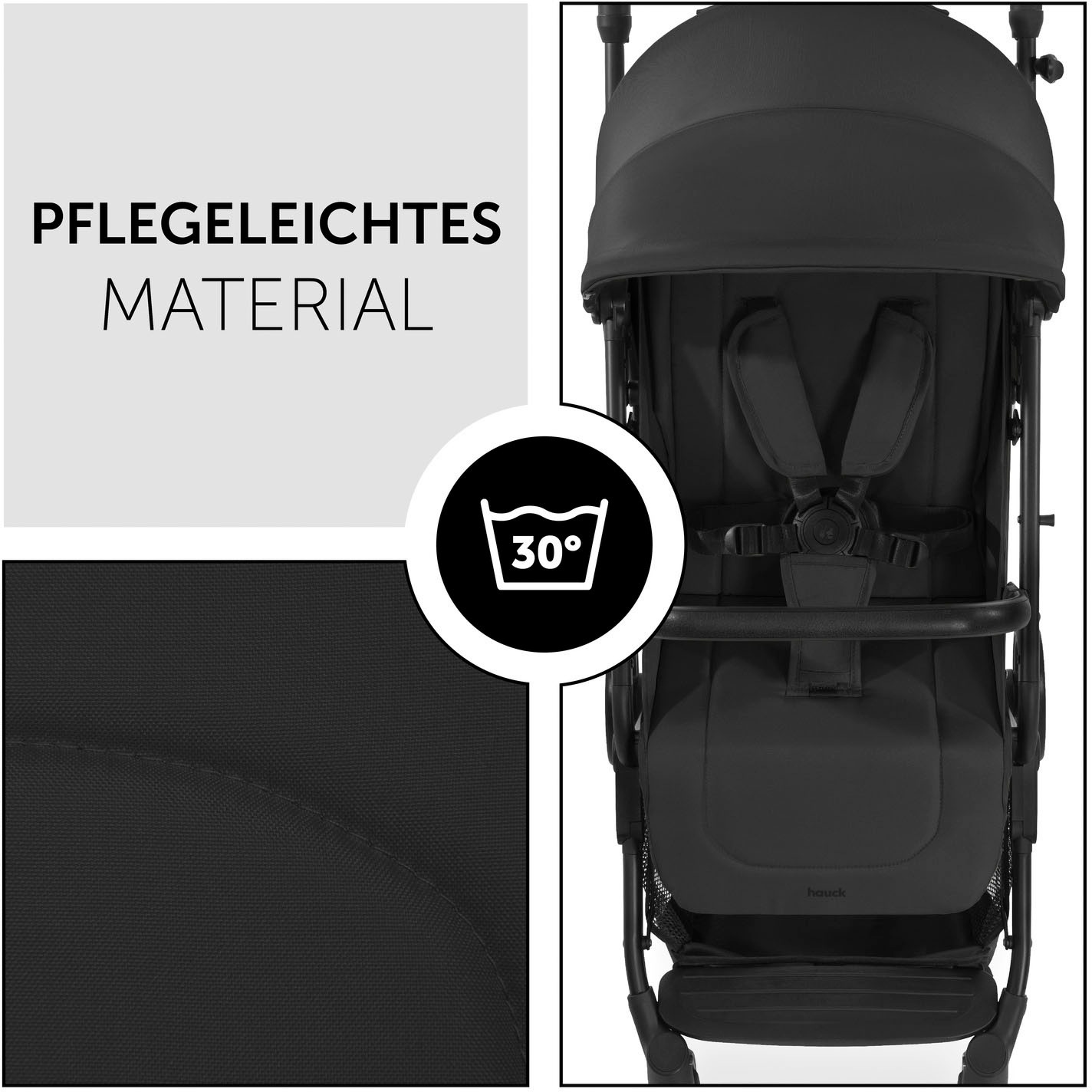 Hauck Kinder-Buggy »Travel N Care, black«, 22 kg