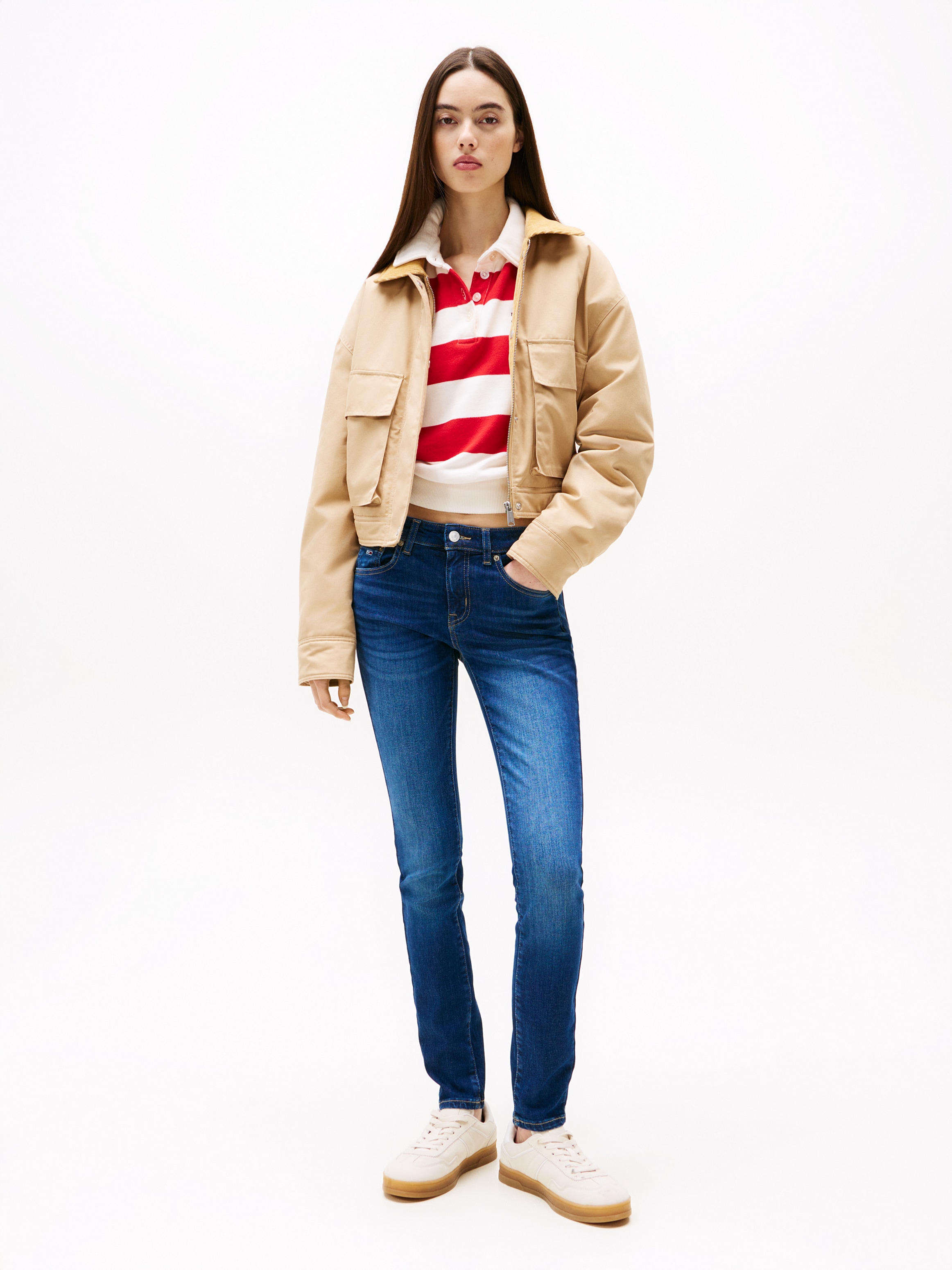 Tommy Jeans Skinny-fit-Jeans »SOPHIE LW SKN« mit Waschung, Logo-Badge, Low Rise