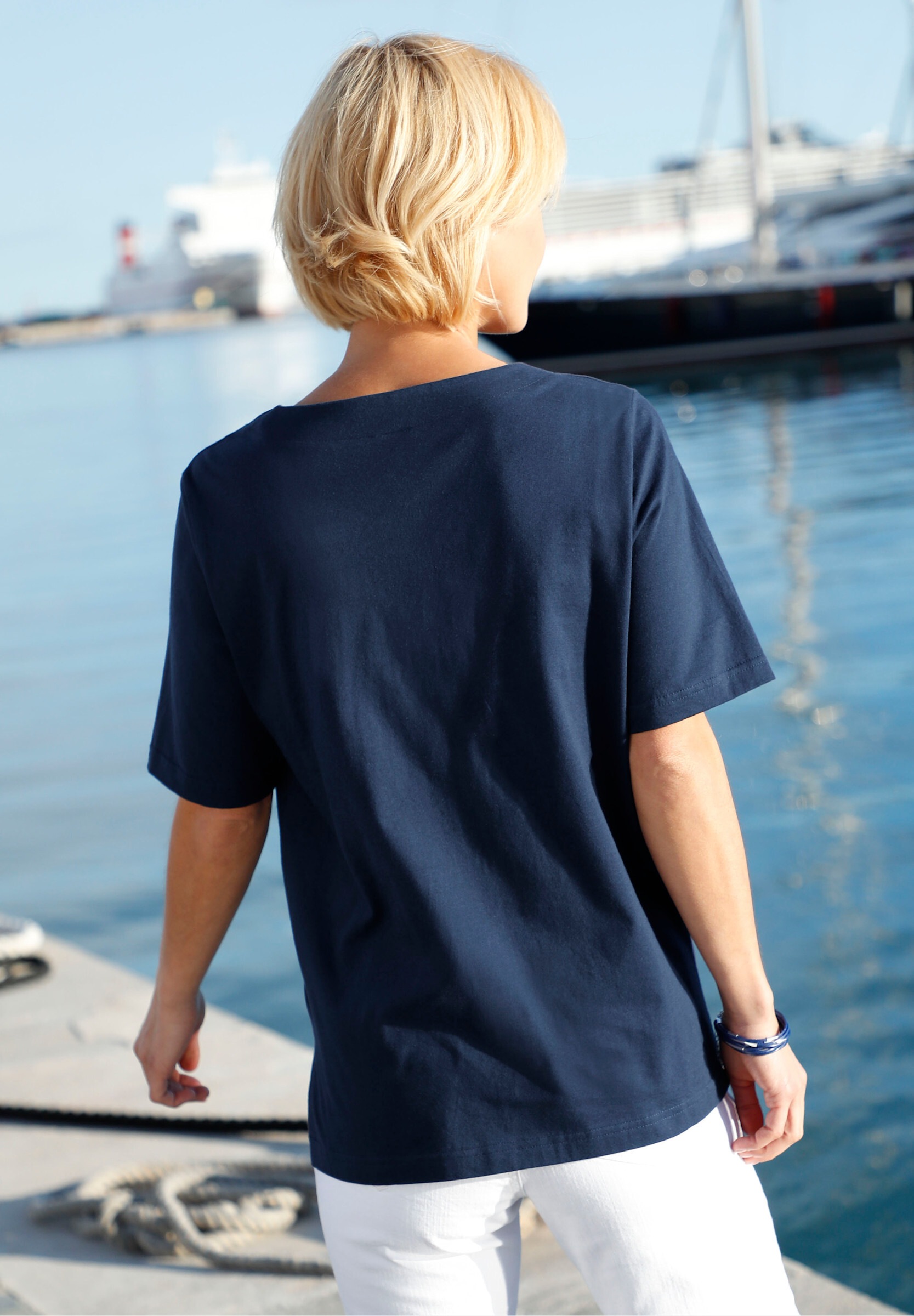 Witt T-Shirt »Shirt Kurzarmshirt mit Muschel-Druck«