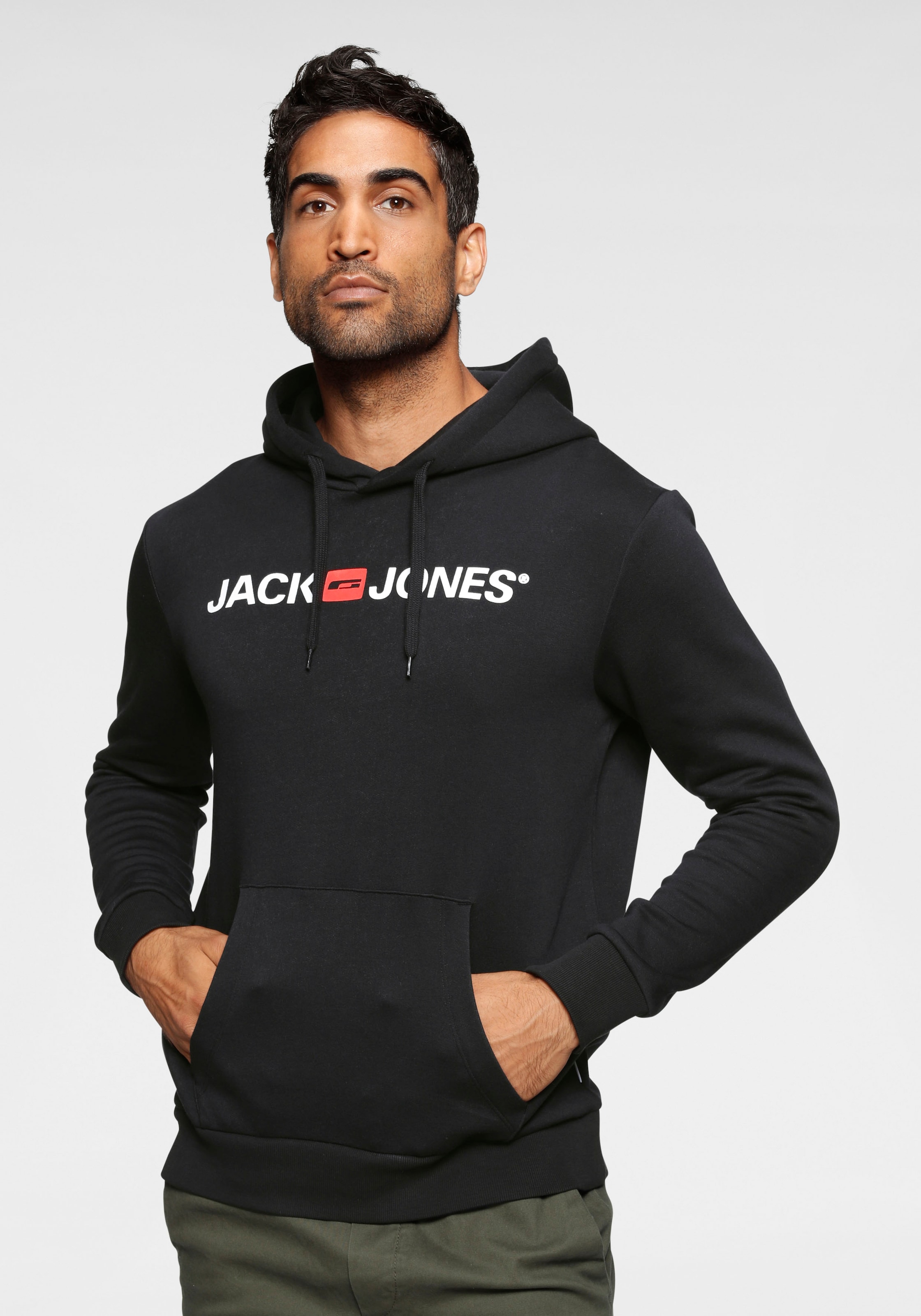 Jack & bei ♕ Jones Hoodie »Logo Kapuzensweatshirt Oldschool«
