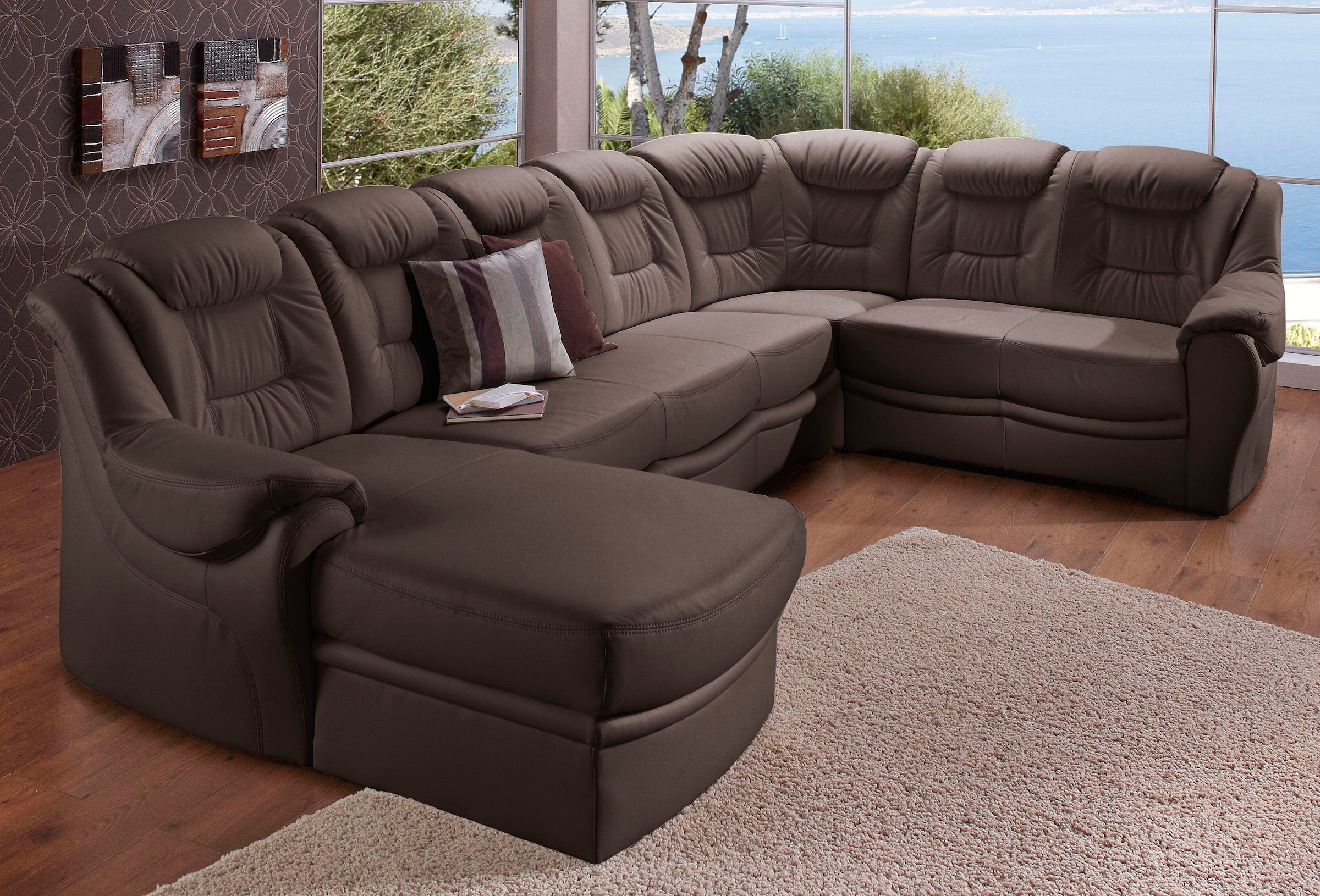 sit&more Wohnlandschaft »Bellevue U-Form«, wahlweise mit Bettfunktion