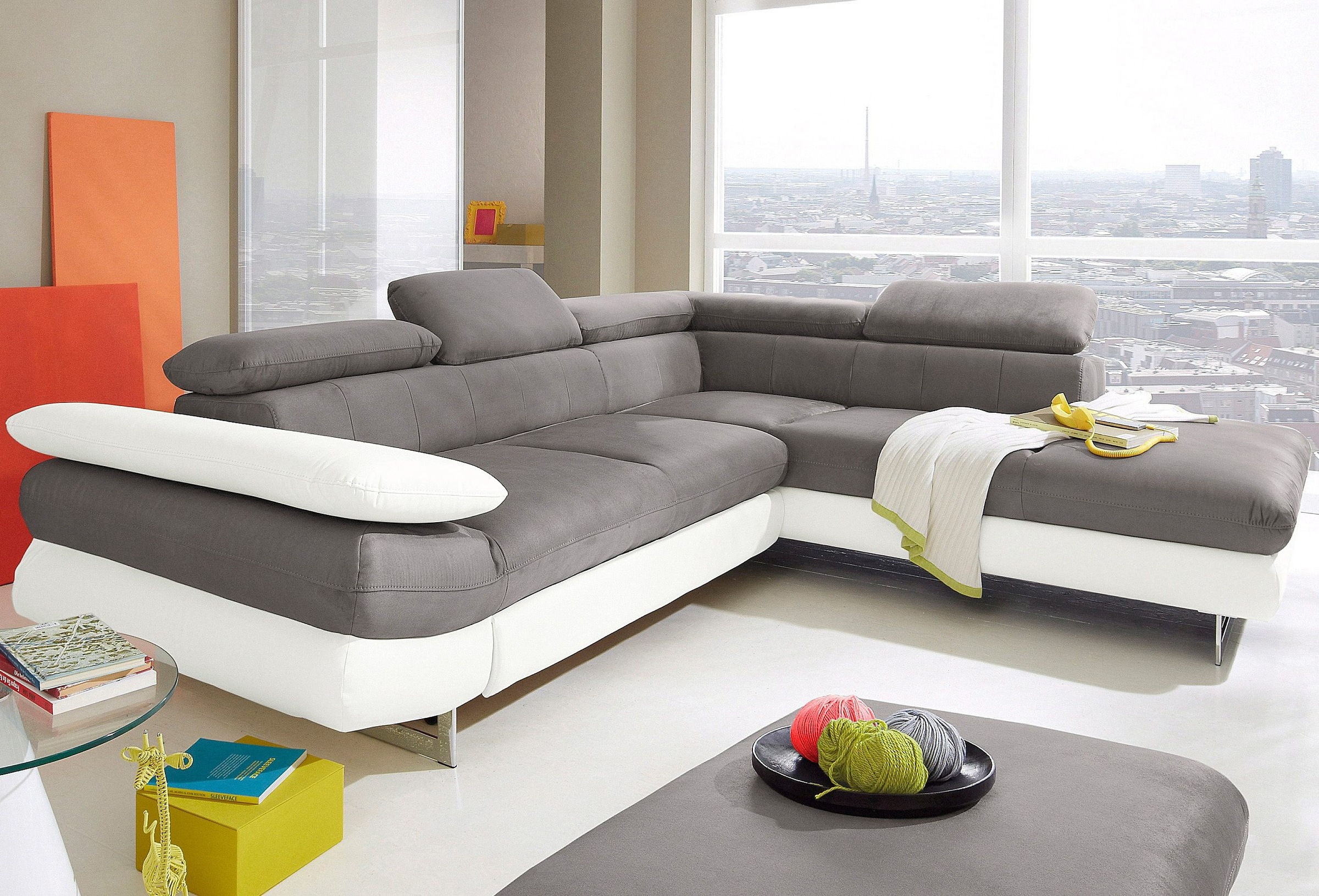 INOSIGN Ecksofa »Solution L-Form«, wahlweise mit Bettfunktion