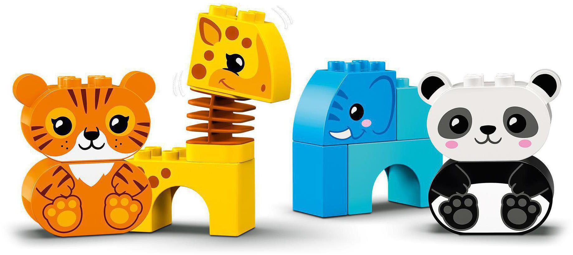 LEGO® Konstruktionsspielsteine »Mein erster Tierzug (10955), LEGO® DUPLO® Creative Play«, (15 St.), Made in Europe