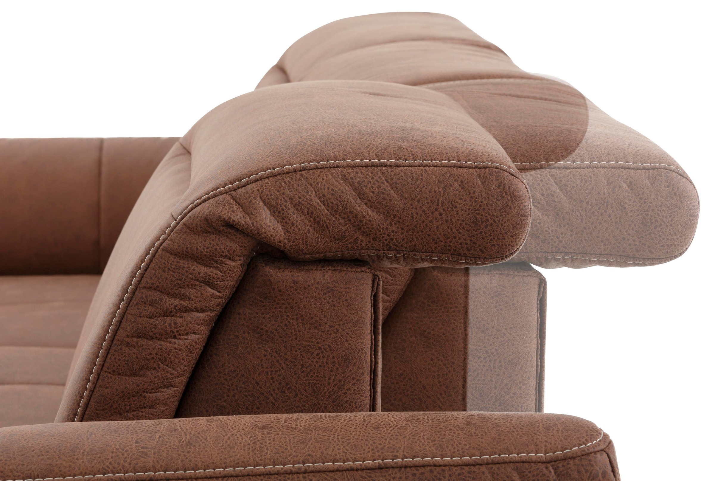 Home affaire Ecksofa »Solvei L-Form«, mit Recamierenabschluß und Sitztiefenverstellung