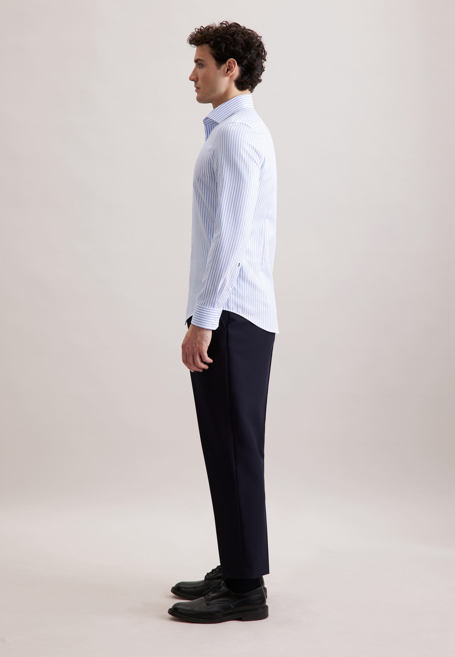 seidensticker Businesshemd »Schwarze Rose« Slim 1/1 Kentkragen Gestreift