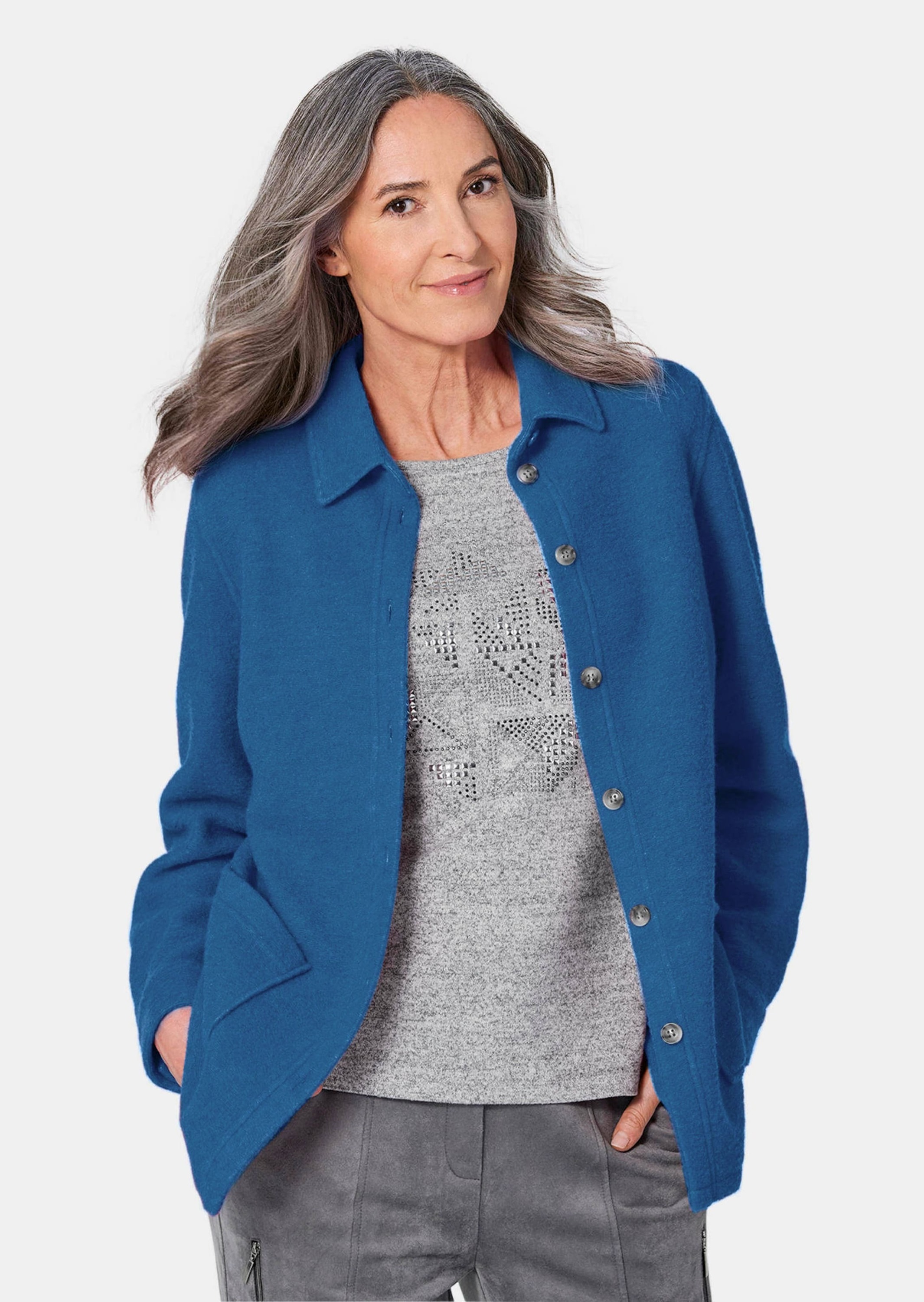 GOLDNER Sommerjacke »Hemdjacke mit Wollanteil«