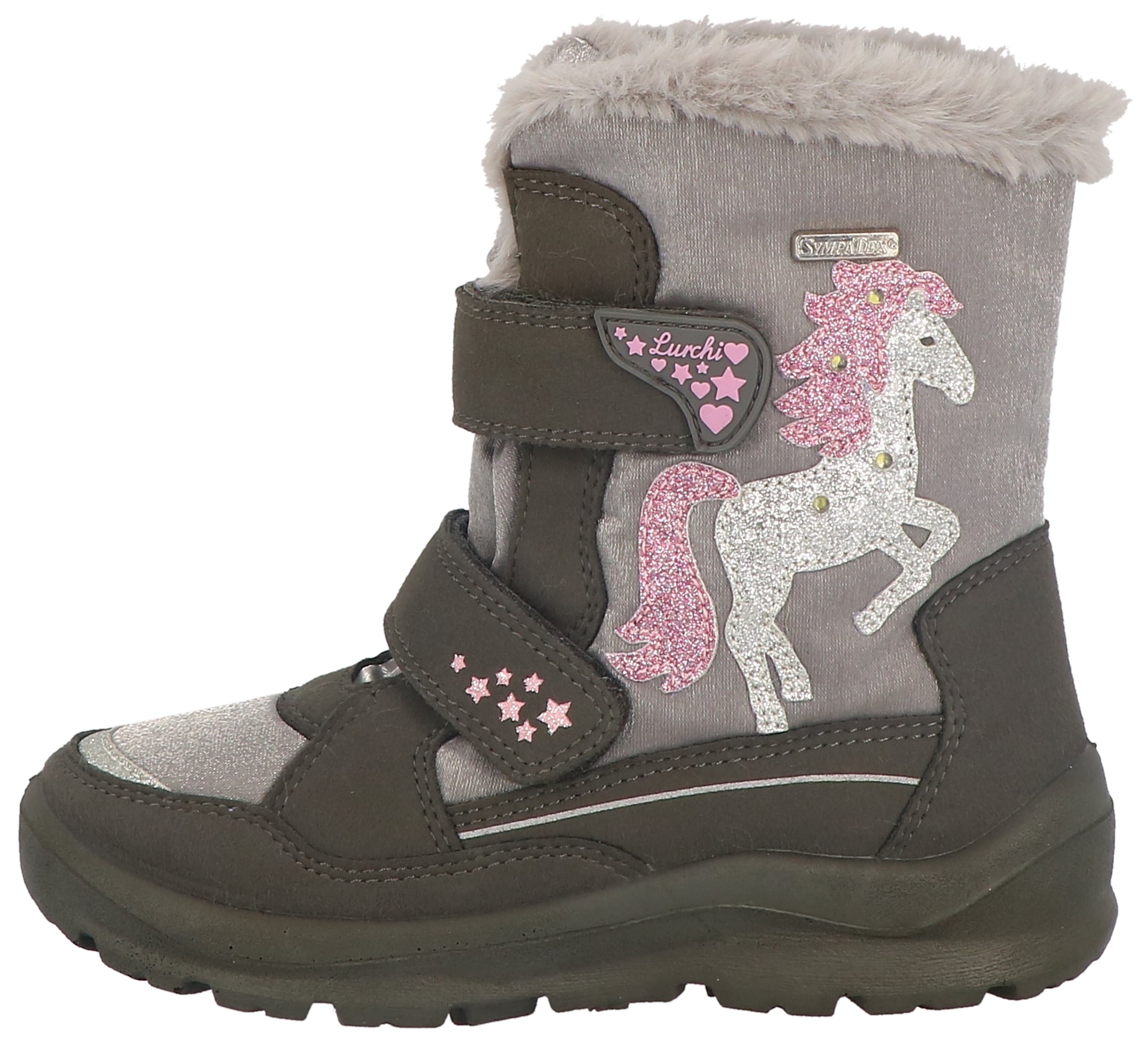 Lurchi Winterstiefel »Kanani-SYMPATEX Blinkschuh«, Winterboots mit Blinkfunktion, Größenschablone zum Download