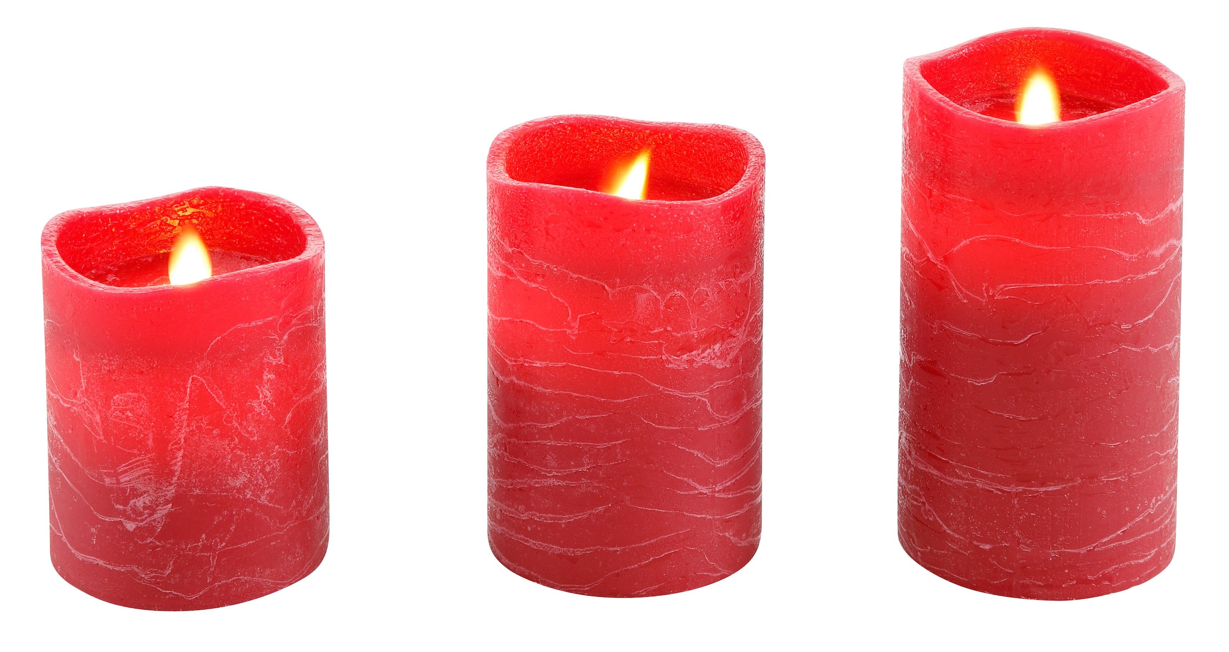 bequem beweglicher aus Echtwachs, kaufen LED-Kerze »Weihnachtsdeko«, Flamme mit Star-Max