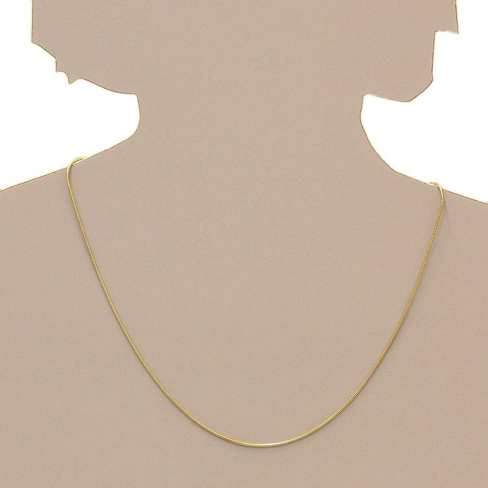 OSTSEE-SCHMUCK Silberkette »- Schlange 1,2 mm - Silber 925/000, vergoldet -,«