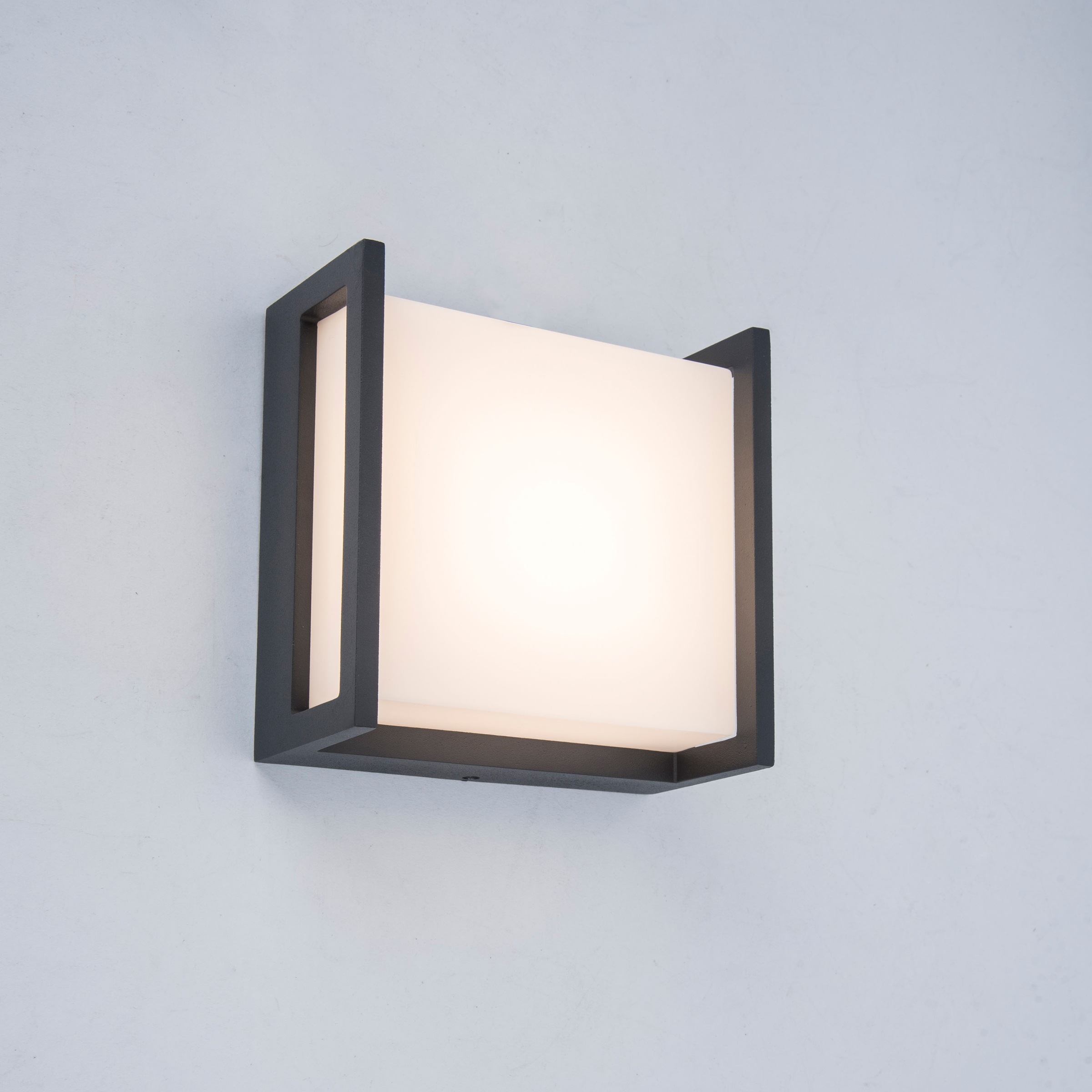 LUTEC LED Außen-Wandleuchte »QUBO«, Leuchtmittel LED-Modul | LED fest integriert