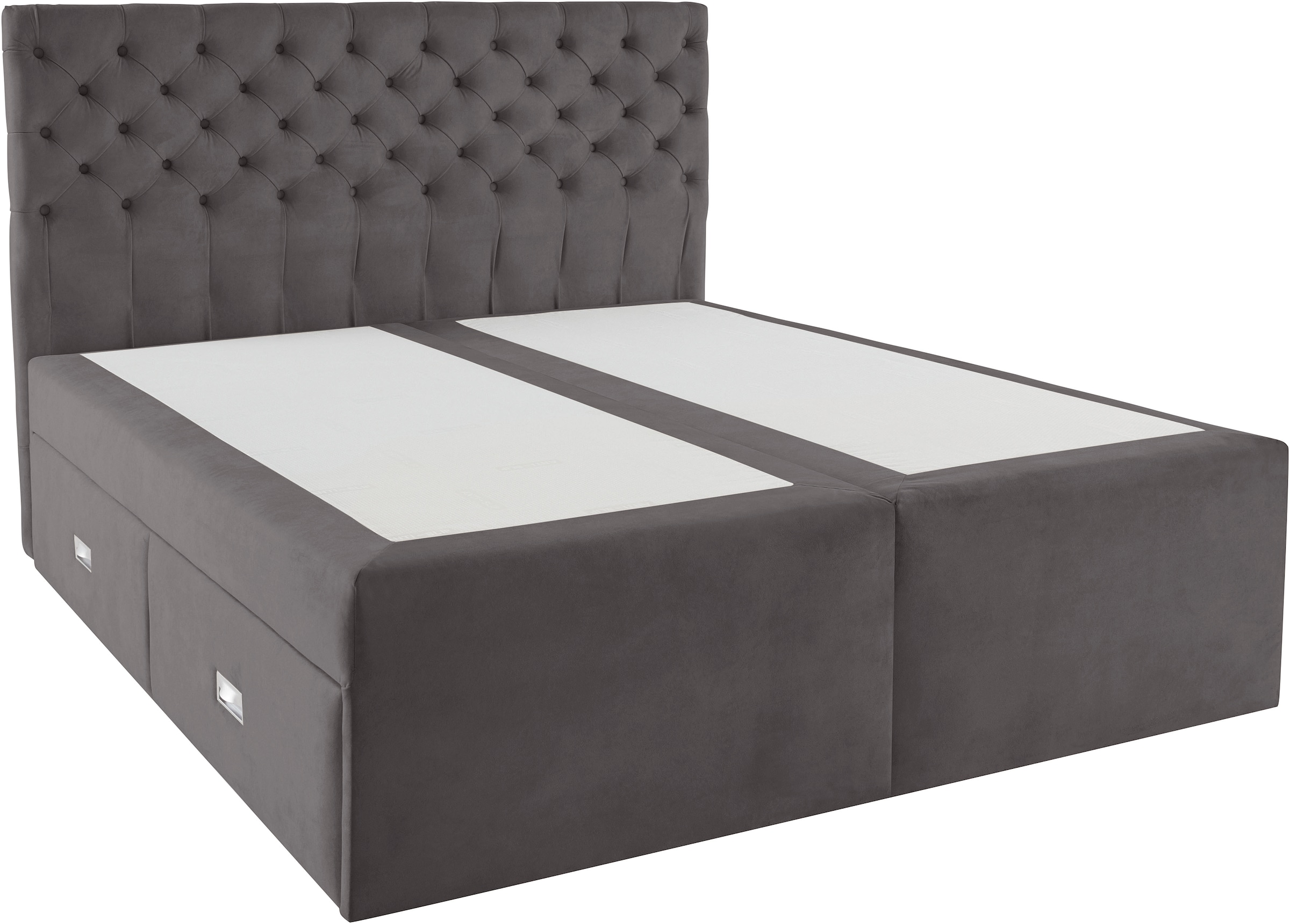 Home affaire Polsterbett »Boxbett Alvi mit Schubladen, Taschen-Federkernmatratze«, wahlweise Härtegrad der Matratze H2/H3/H4
