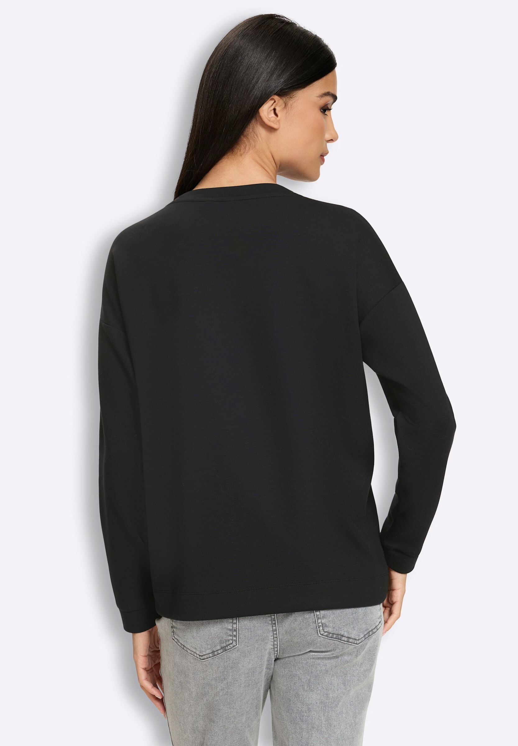 heine Sweatshirt »Sweatshirt Sweatshirt mit Schriftzug vorn«
