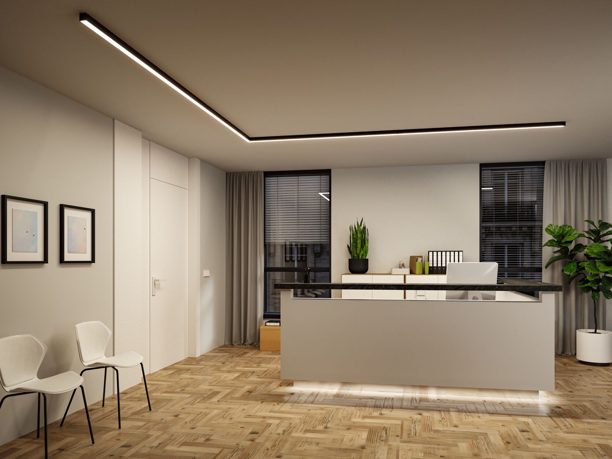 Paulmann Schienensystem-Leuchten »Linion Einspeisung Zigbee 3.0 Power Channel 1m« LED-Modul 1 Stk. Warmweiß Smart Home