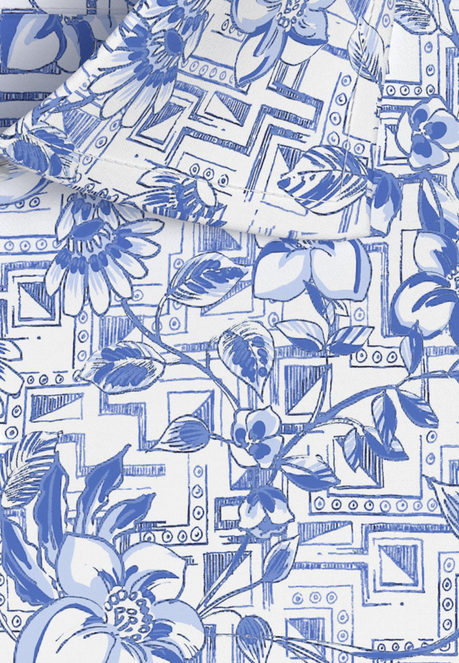 seidensticker Businesshemd »Regular«, Regular Kurzarm Kentkragen Floral