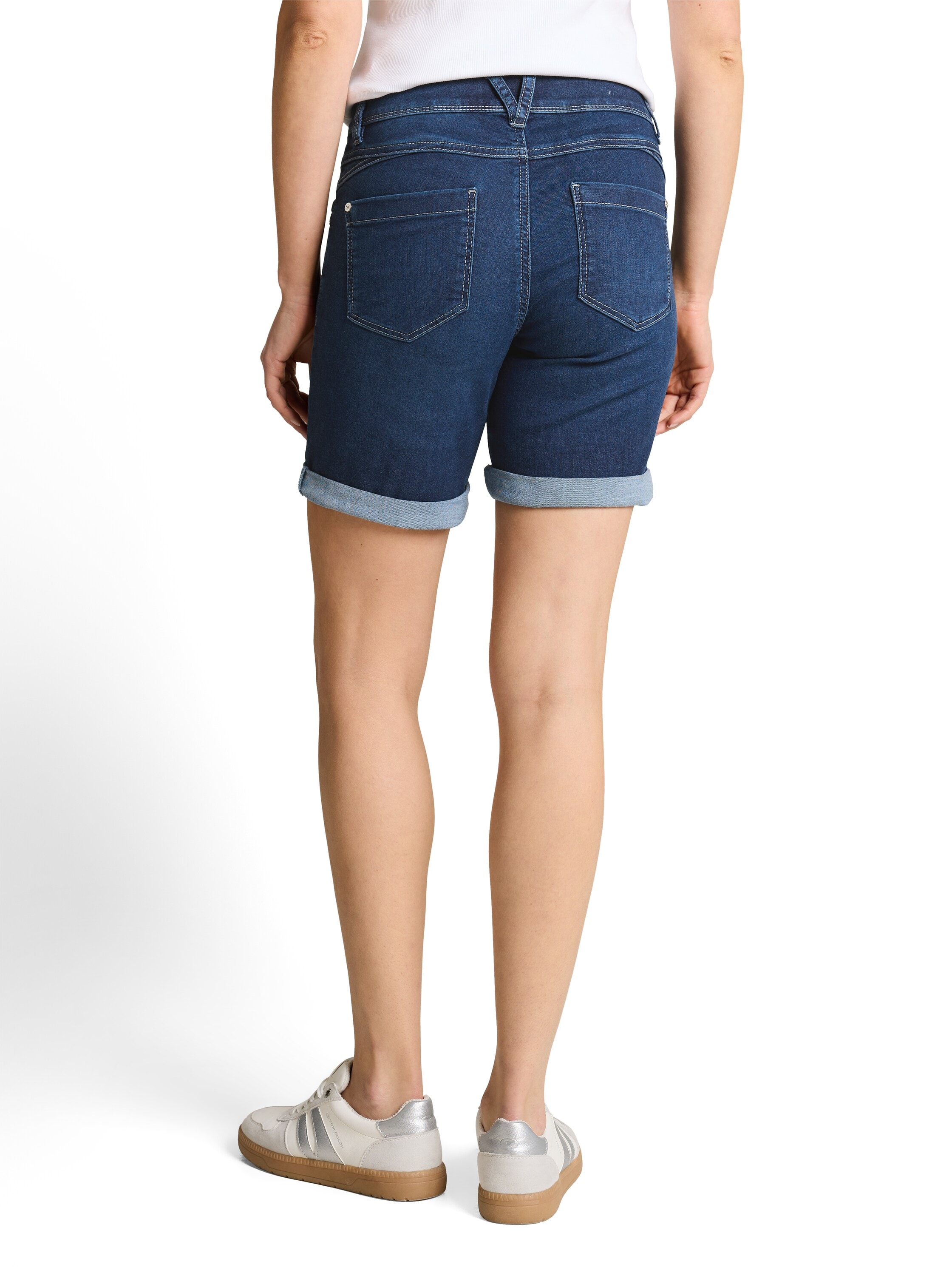 TOM TAILOR Jeansshorts »ALEXA Slim« mit Aufschlag und Stretch
