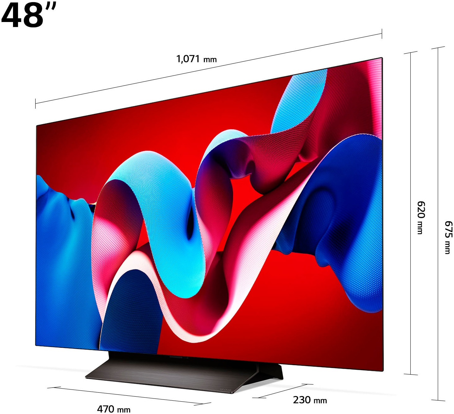 LG OLED-Fernseher »OLED48C47LA«, 4K Ultra HD, Smart-TV