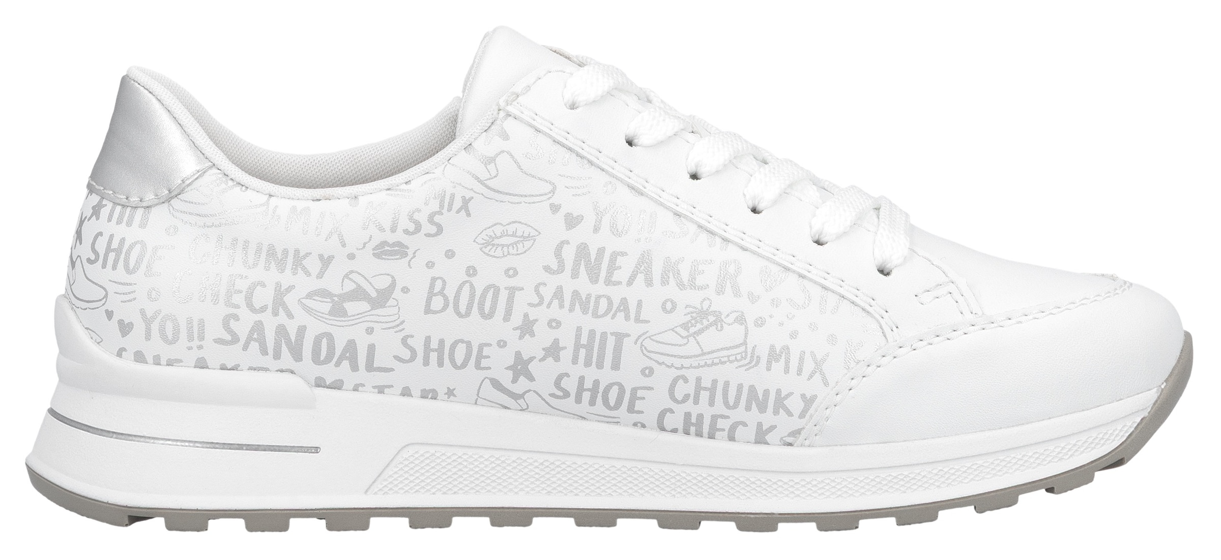 Rieker Sneaker  herausnehmbarer Soft-Einlage, Freizeitschuh, Halbschuh, Schnürschuh