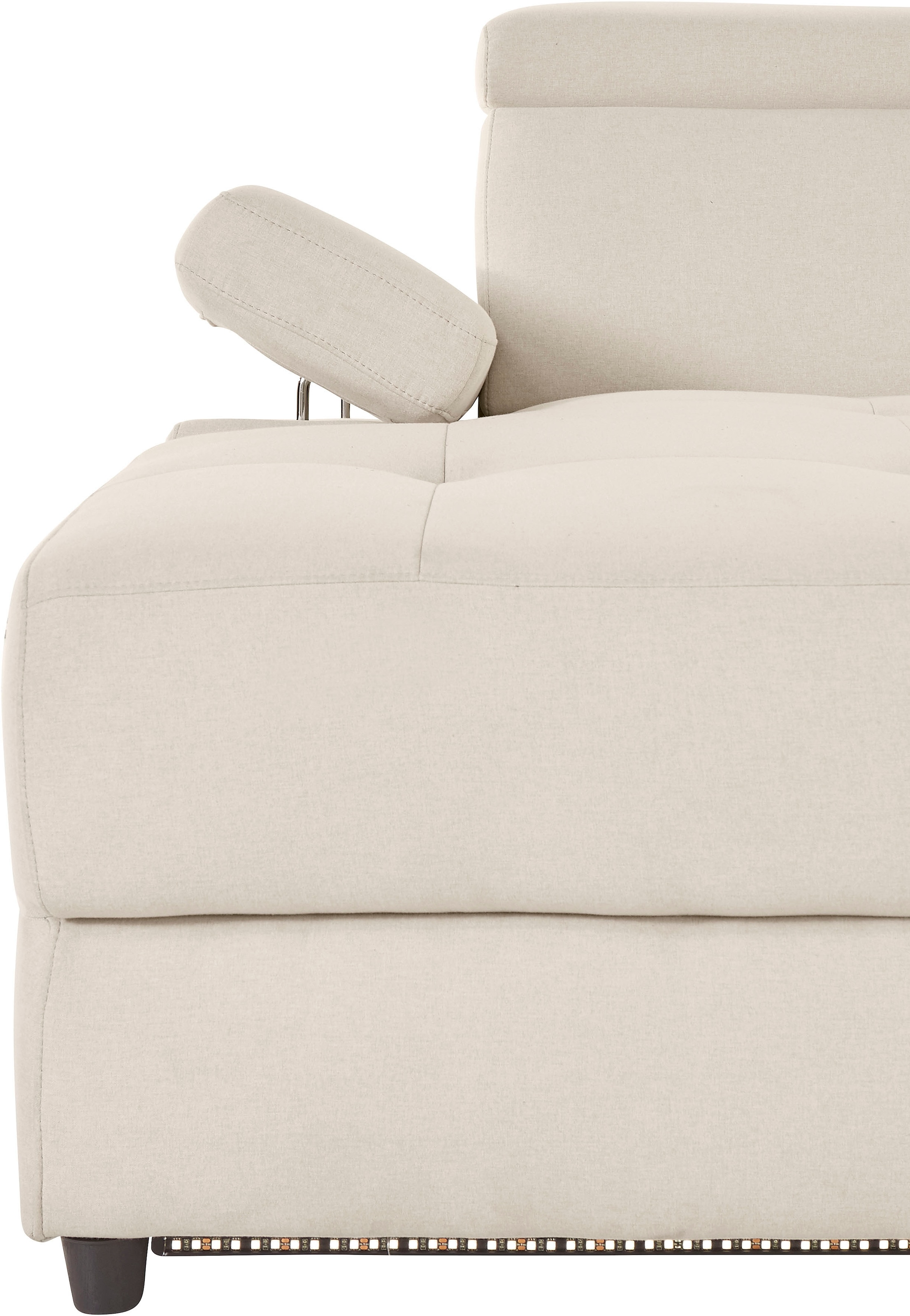 Places of Style Ecksofa »Kilado, L-Form,«, mit Relaxfunktion, verstellbarer Armlehne, Kopfteilverstellung