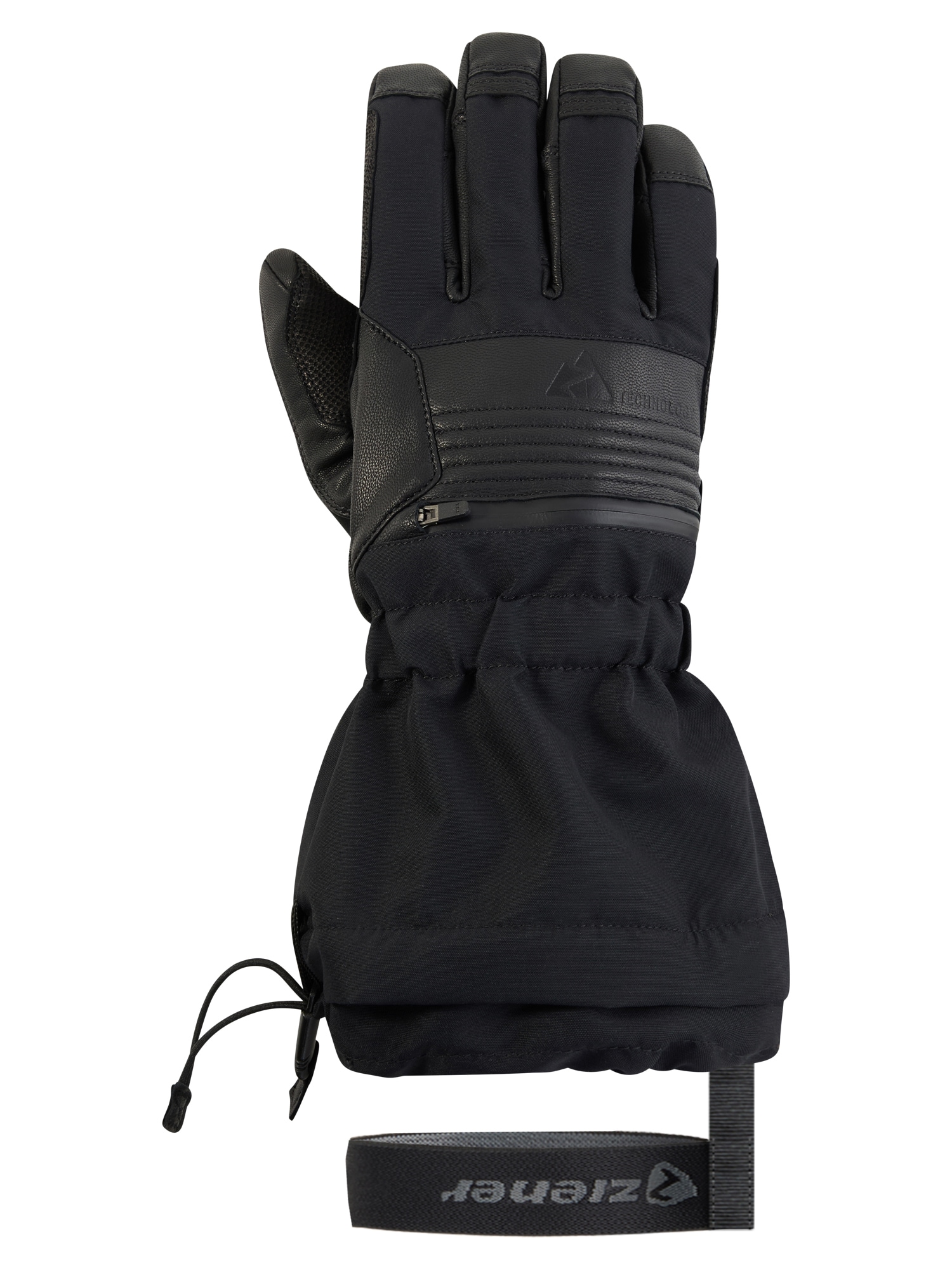Ziener Skihandschuhe »CEVEDALE-Z AQUASHIELD® PrimaLoft®« wasserdicht, winddicht, warm, taktile Lederinnenhand, lange Stulpe